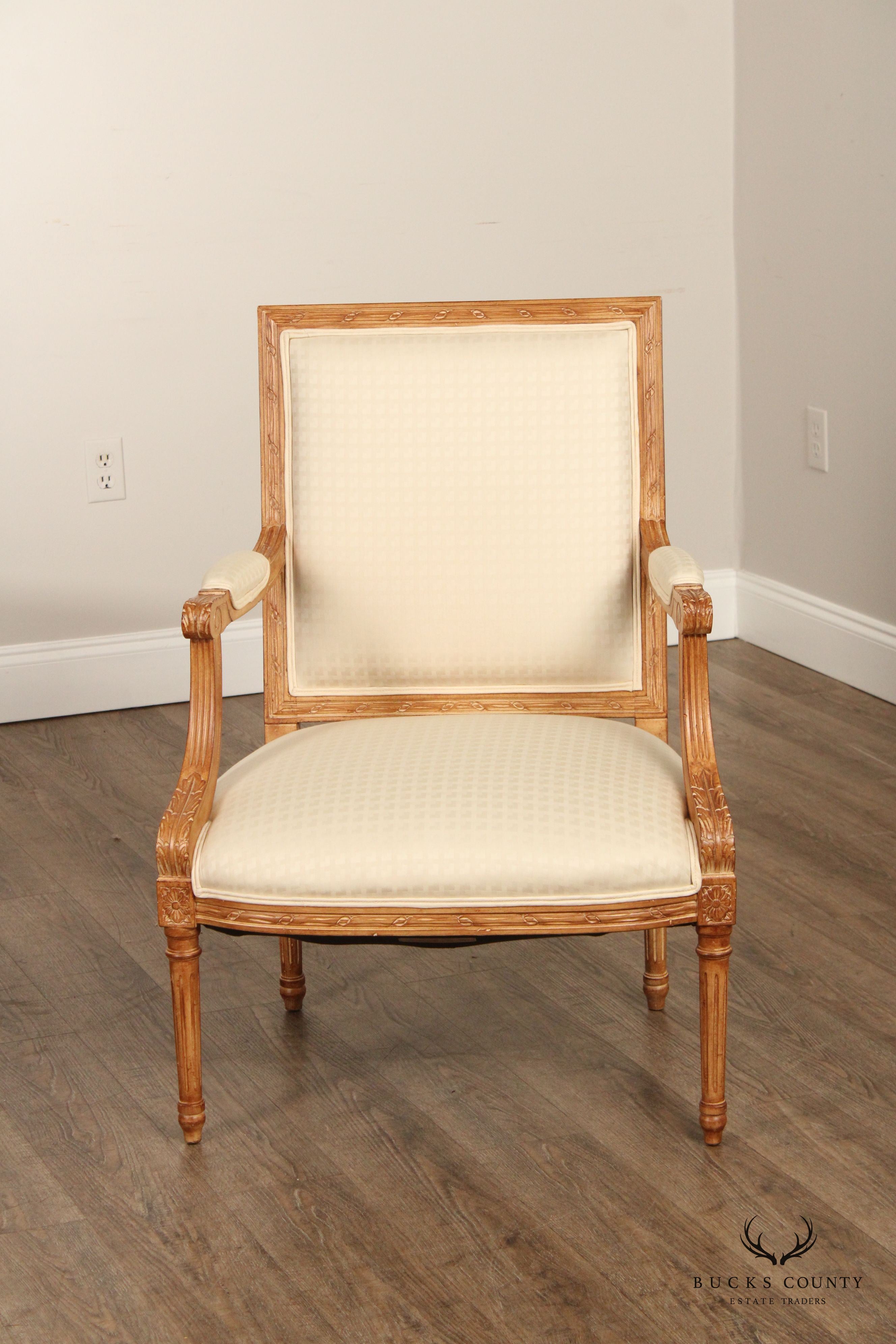 Trouvailles Furniture Inc. French Louis XVI Style Armchair