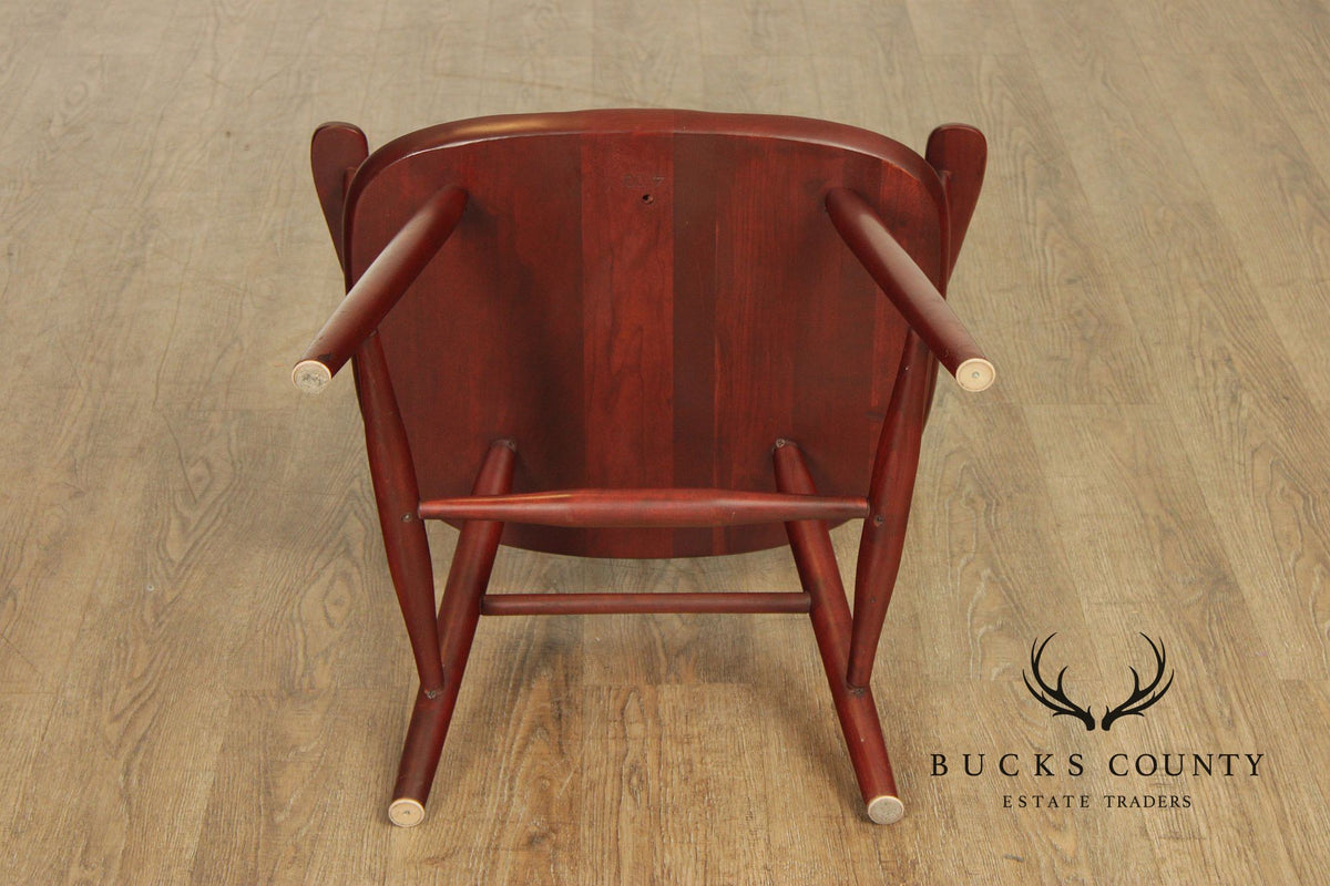 American Windsor Style Set Of 6 Spindle Back Dining Chairs