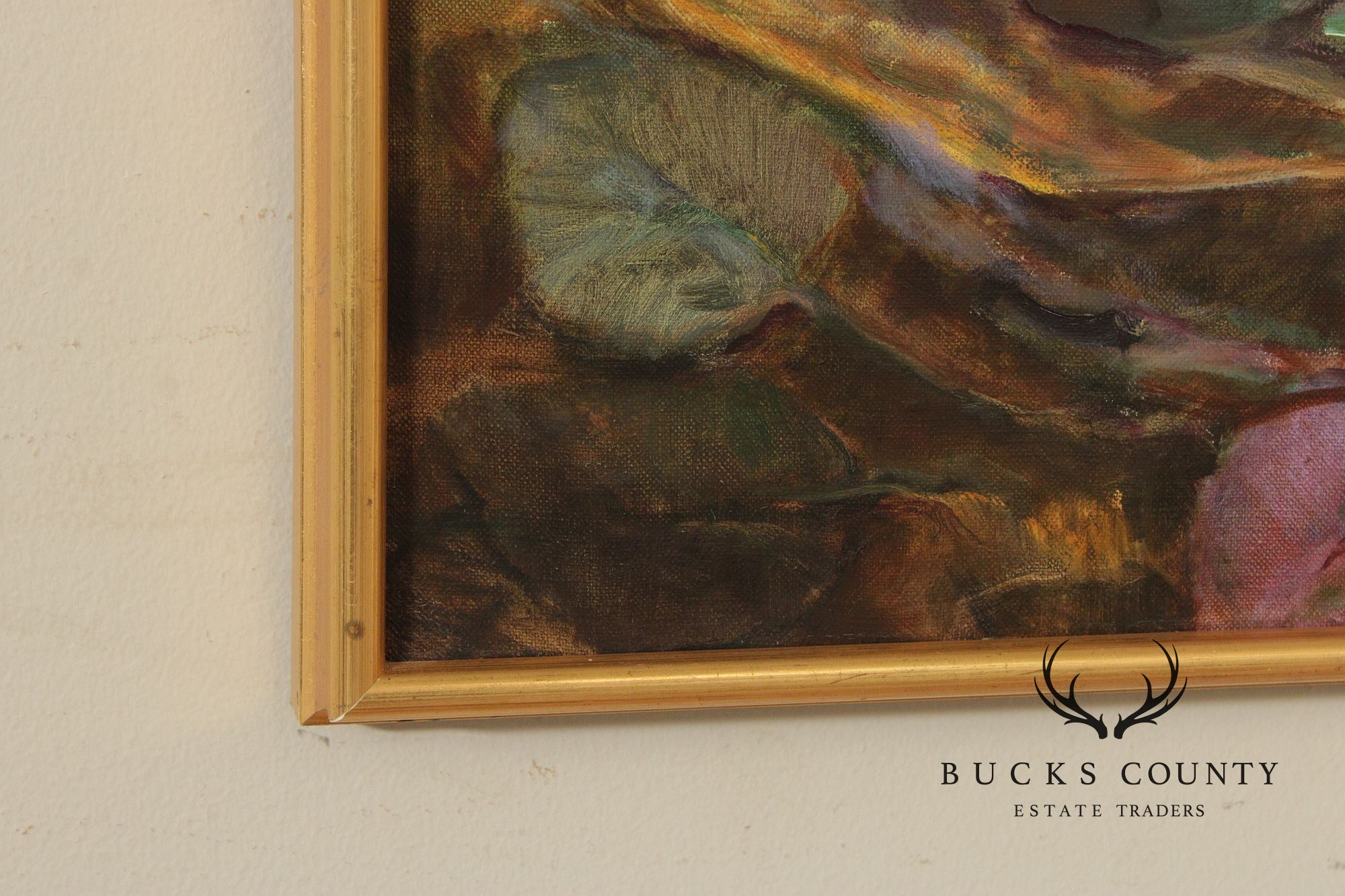 Walter Greer Oil Painting, 'Pond with Galinule'