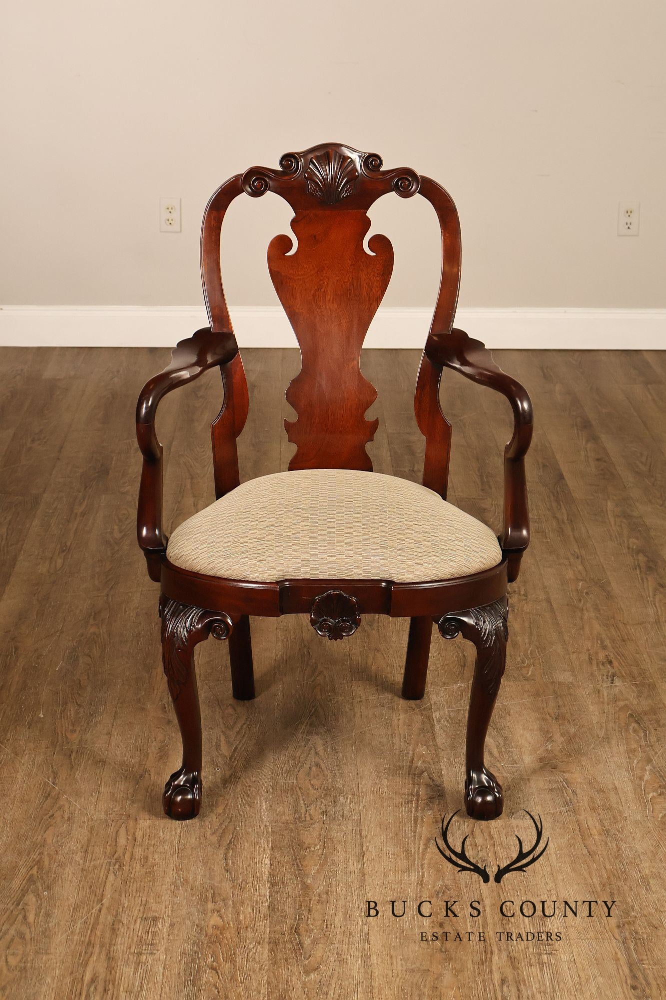 Kindel Winterthur Collection Pair of Mahogany Armchairs