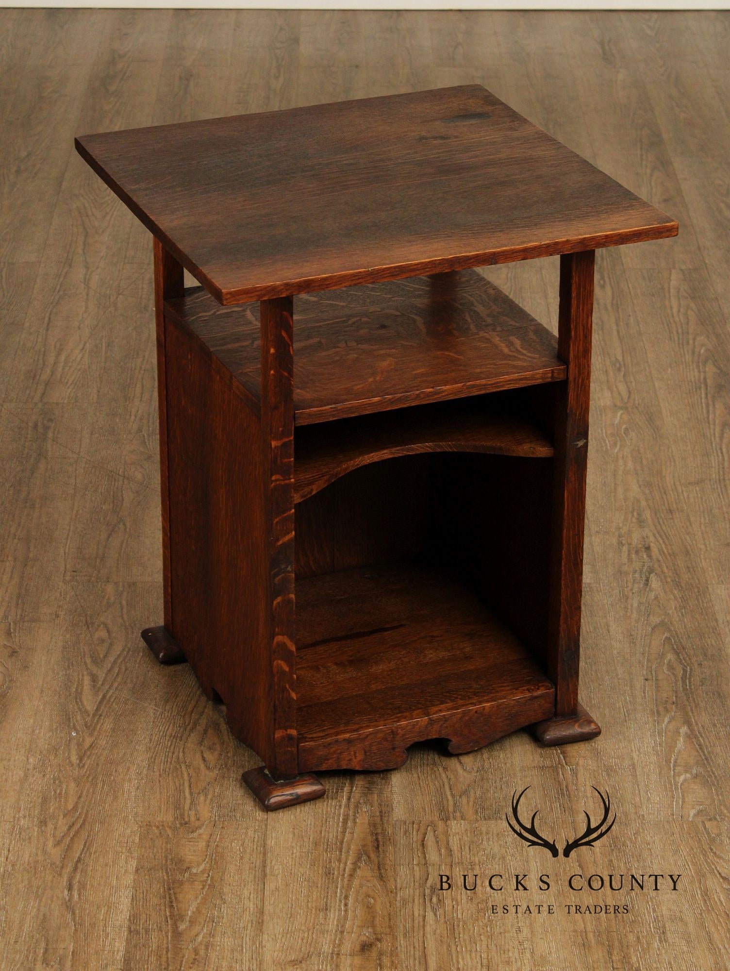 Antique Mission Oak Side Table