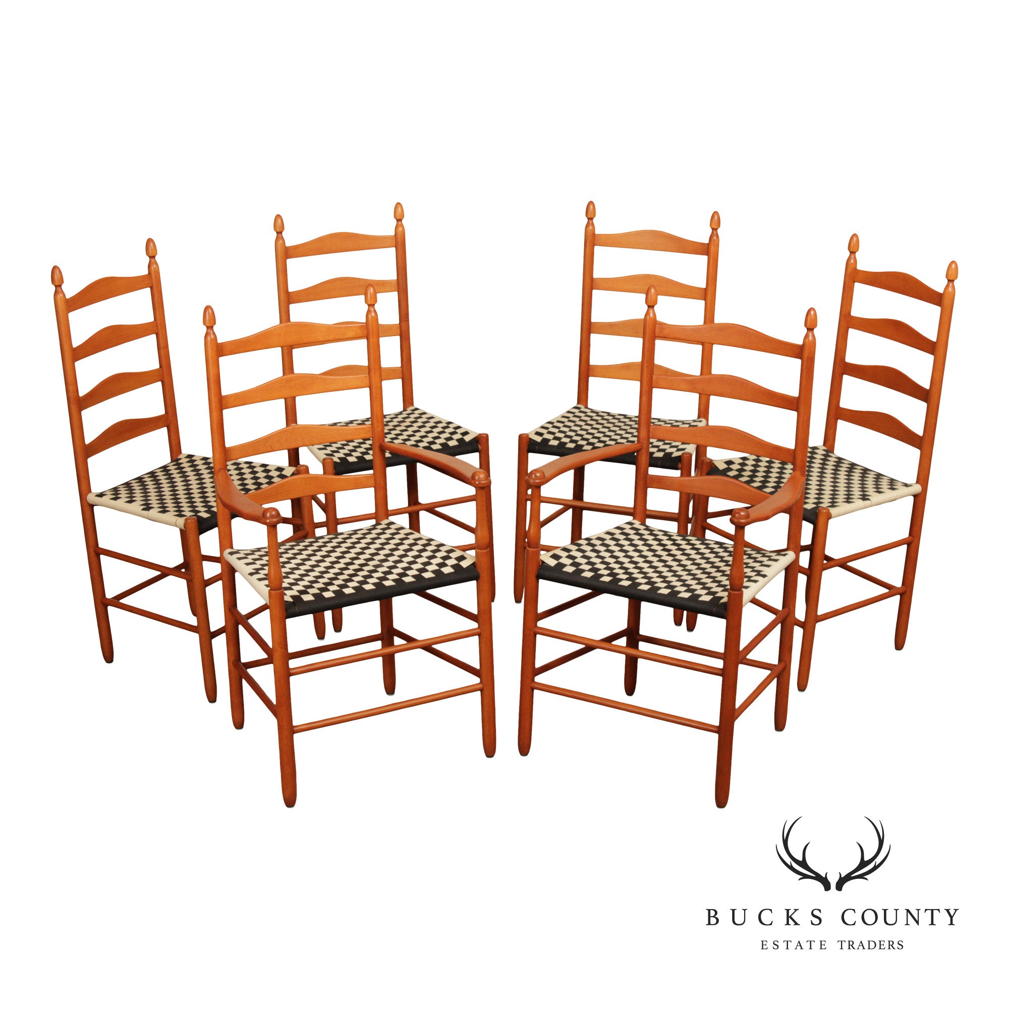 Shaker Workshops Set of Six Maple Dining Chairs