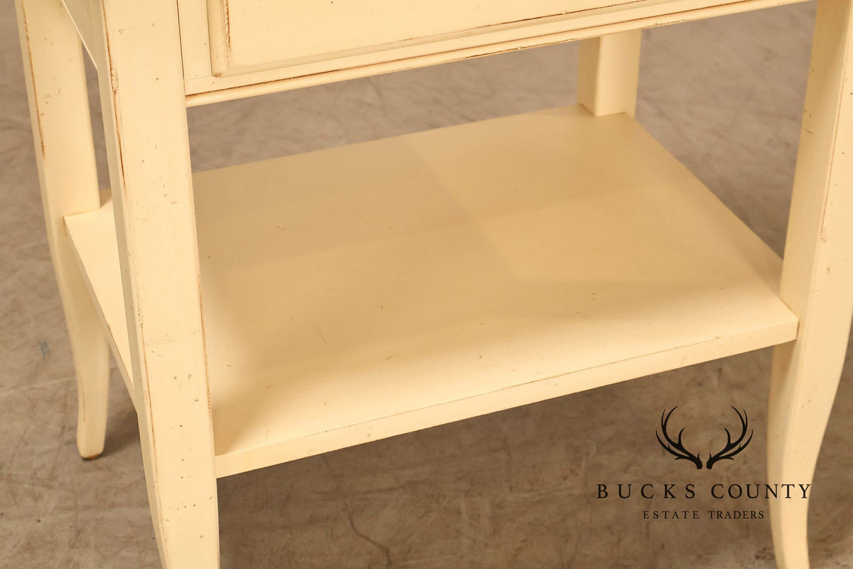 Ethan Allen 'Country Crossings' Pair of Painted Nightstands