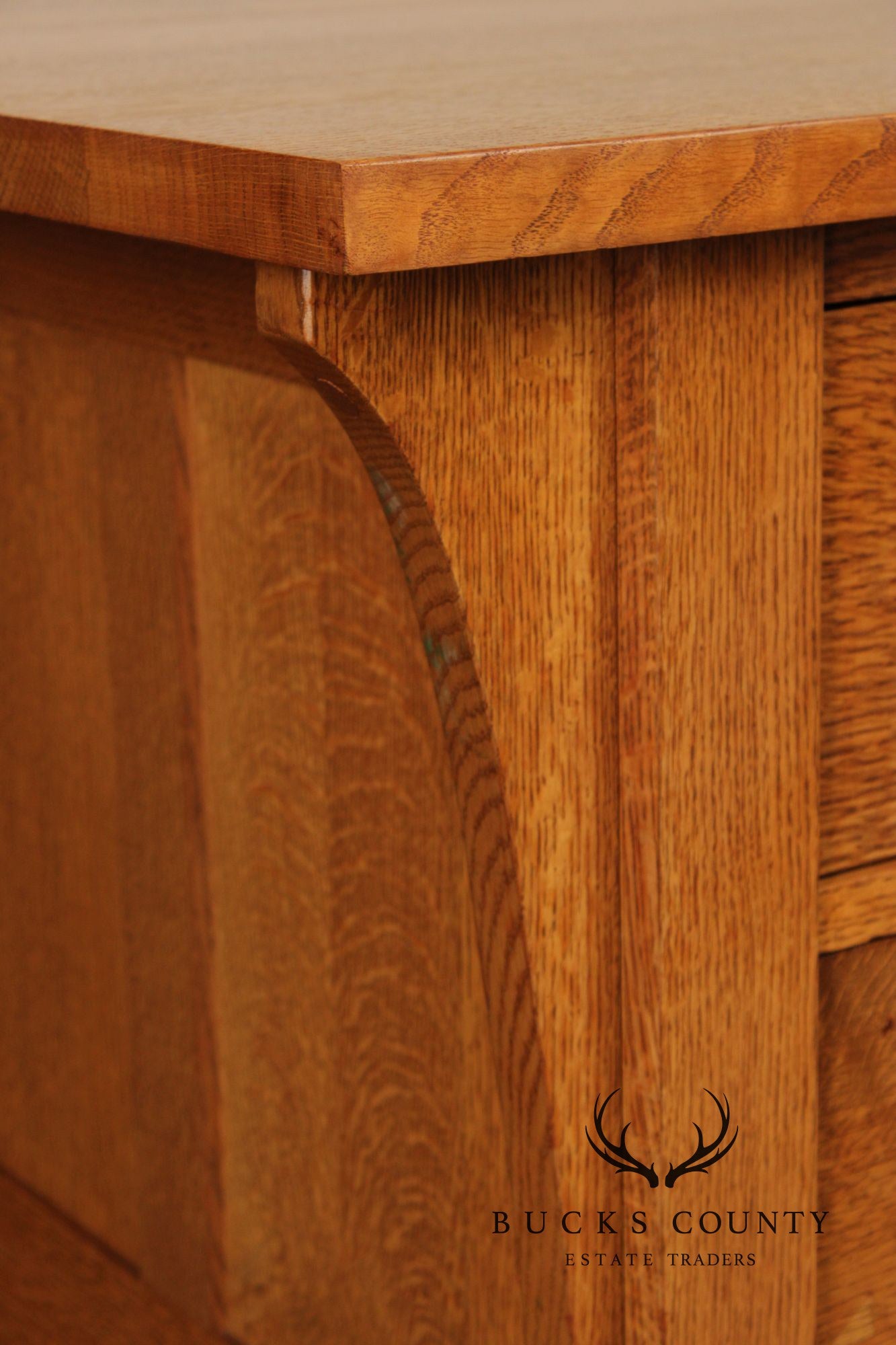 Stickley Mission Collection Oak Executive Desk