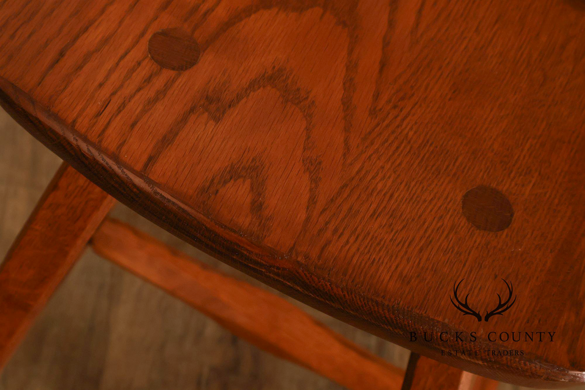 Hunt Country Furniture Solid Oak Occasional Height Stool