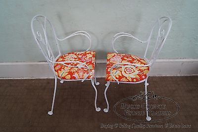 Salterini Art Nouveau Style Vintage Iron 5 Piece Patio Table & Chair Garden Set