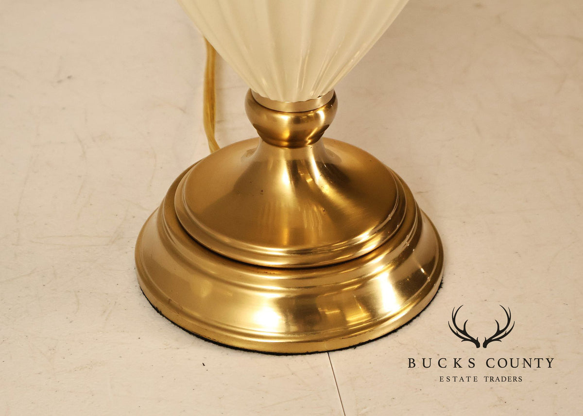 Quoizel Lenox Porcelain and Brass Urn Form Table Lamp