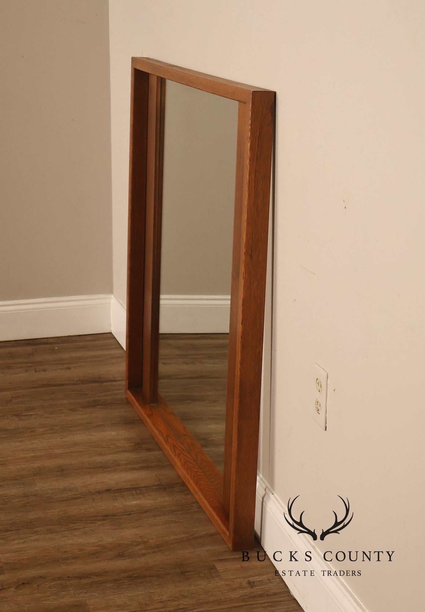 Lane Mid Century Modern Walnut Mirror