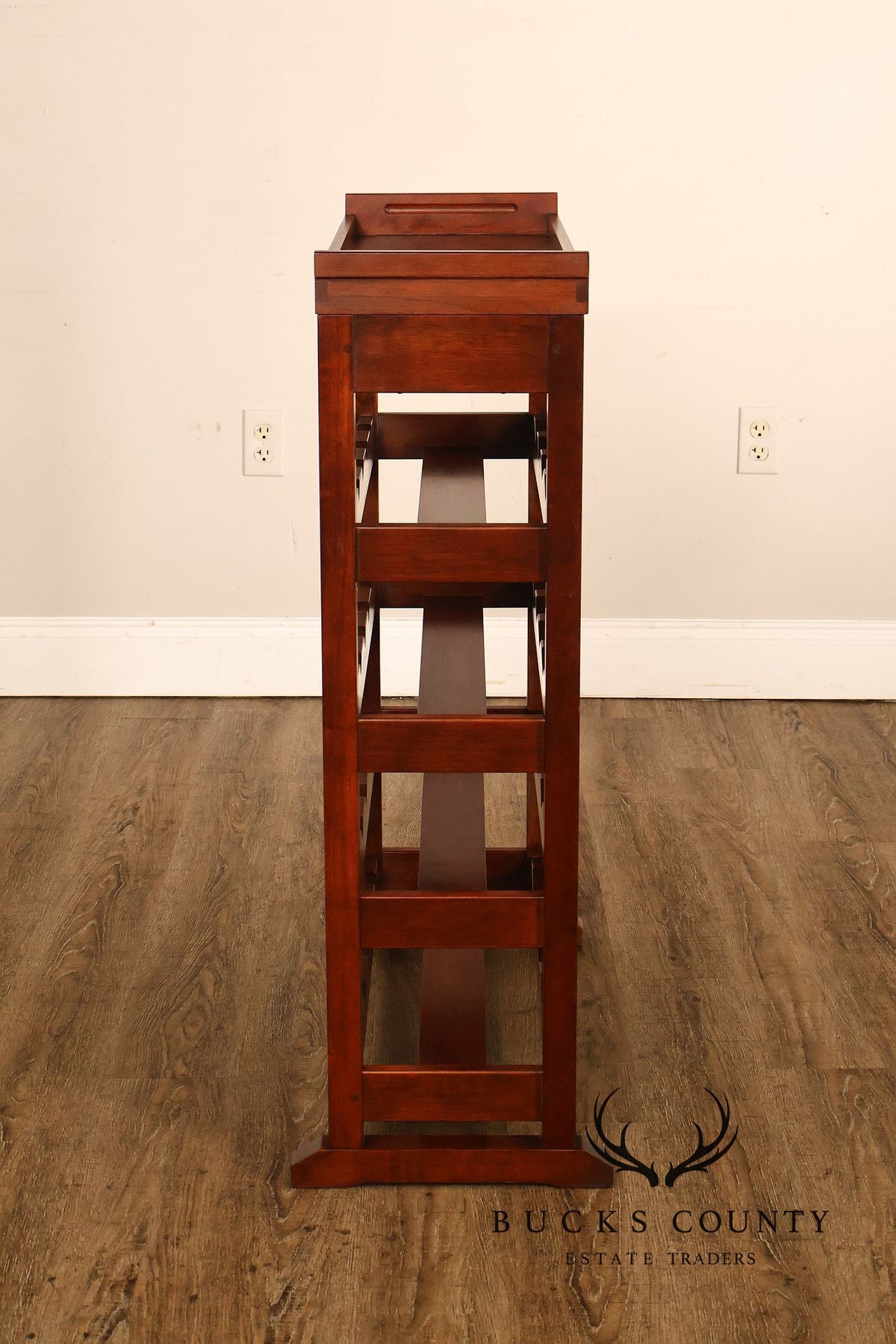 Stickley 2013 Collector Edition Cherry Harvey Ellis Wine Rack With Inlay