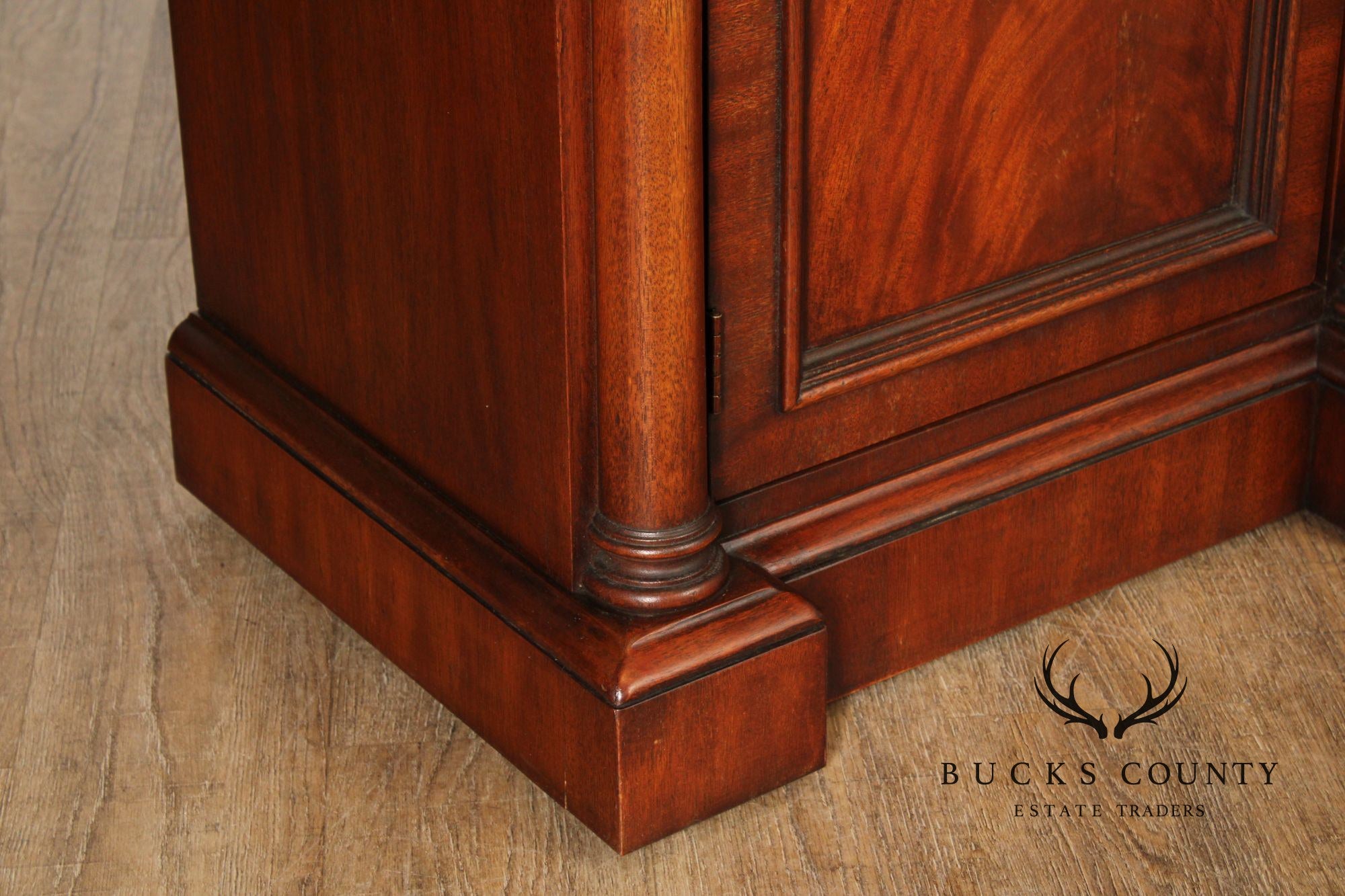 Ralph Lauren 'Weathersby' Monumental Carved Mahogany Bookcase