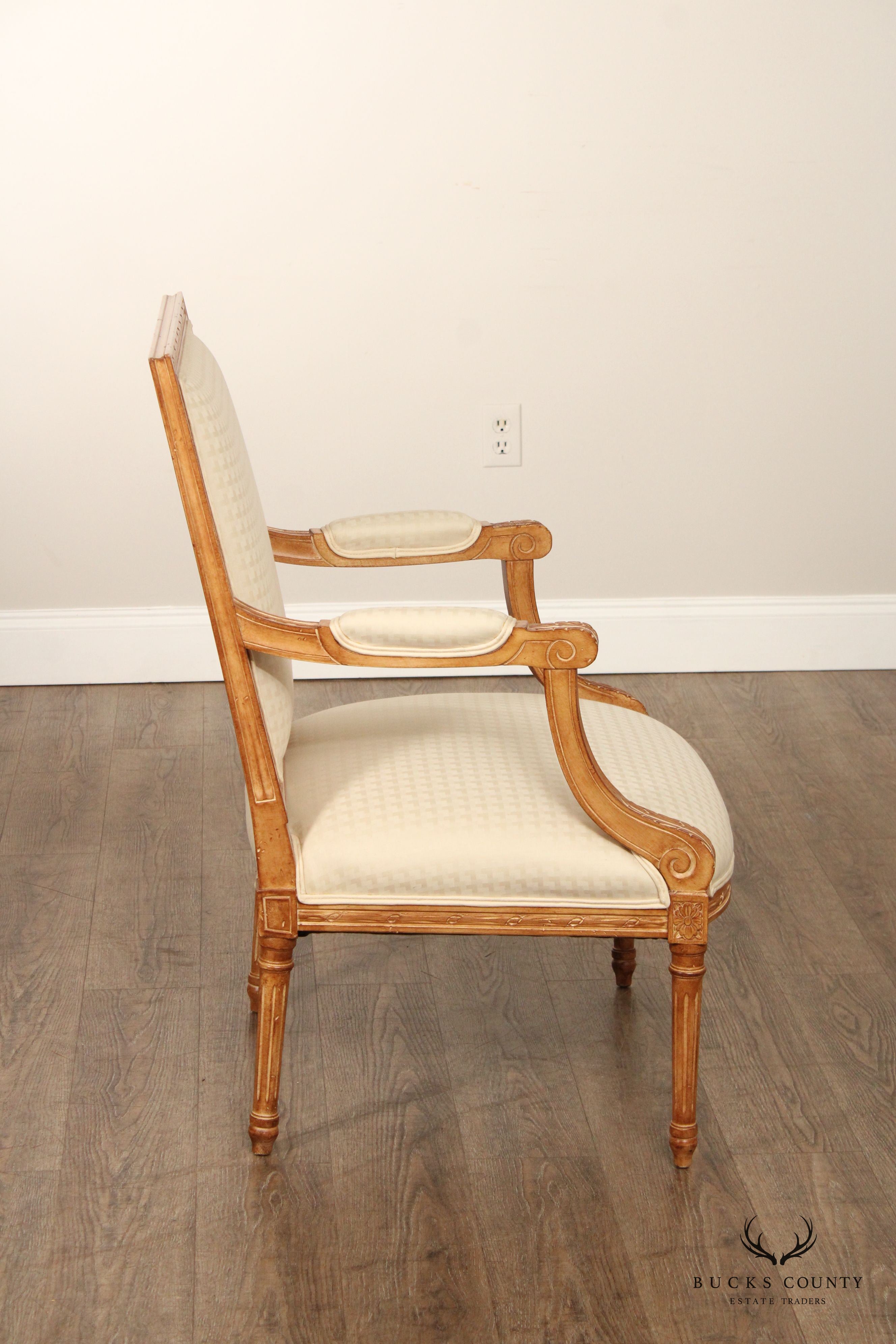 Trouvailles Furniture Inc. French Louis XVI Style Armchair