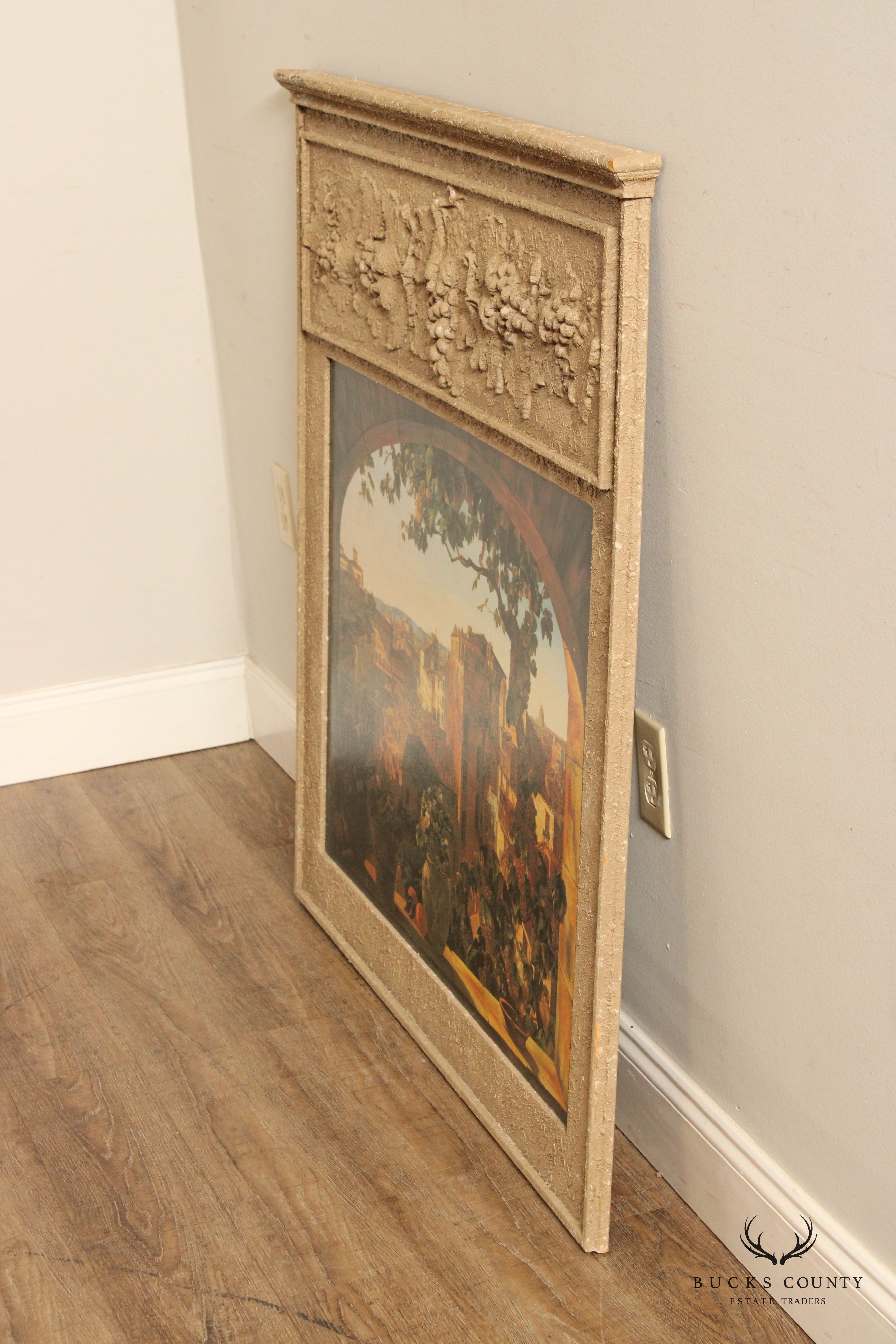 Italian Renaissance Style Rome Piazza Barberini Decorative Wall Art