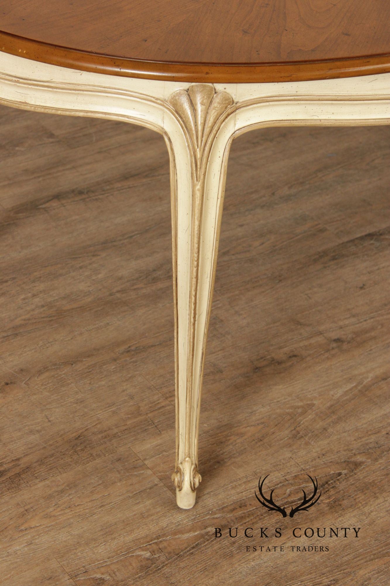 Henredon French Provincial Style Expandable Dining Table