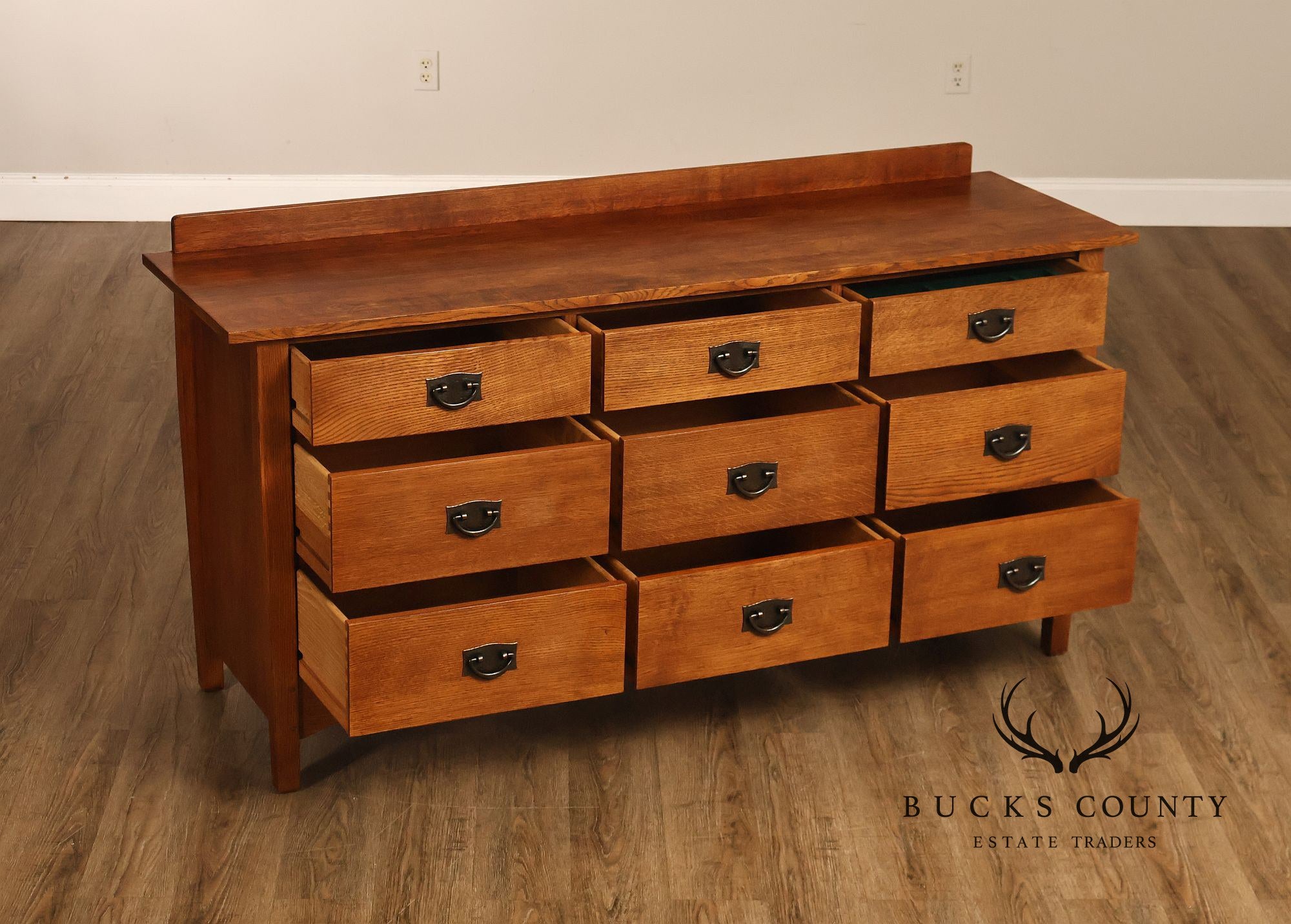 Stickley Harvey Ellis Collection Nine Drawer Oak Dresser