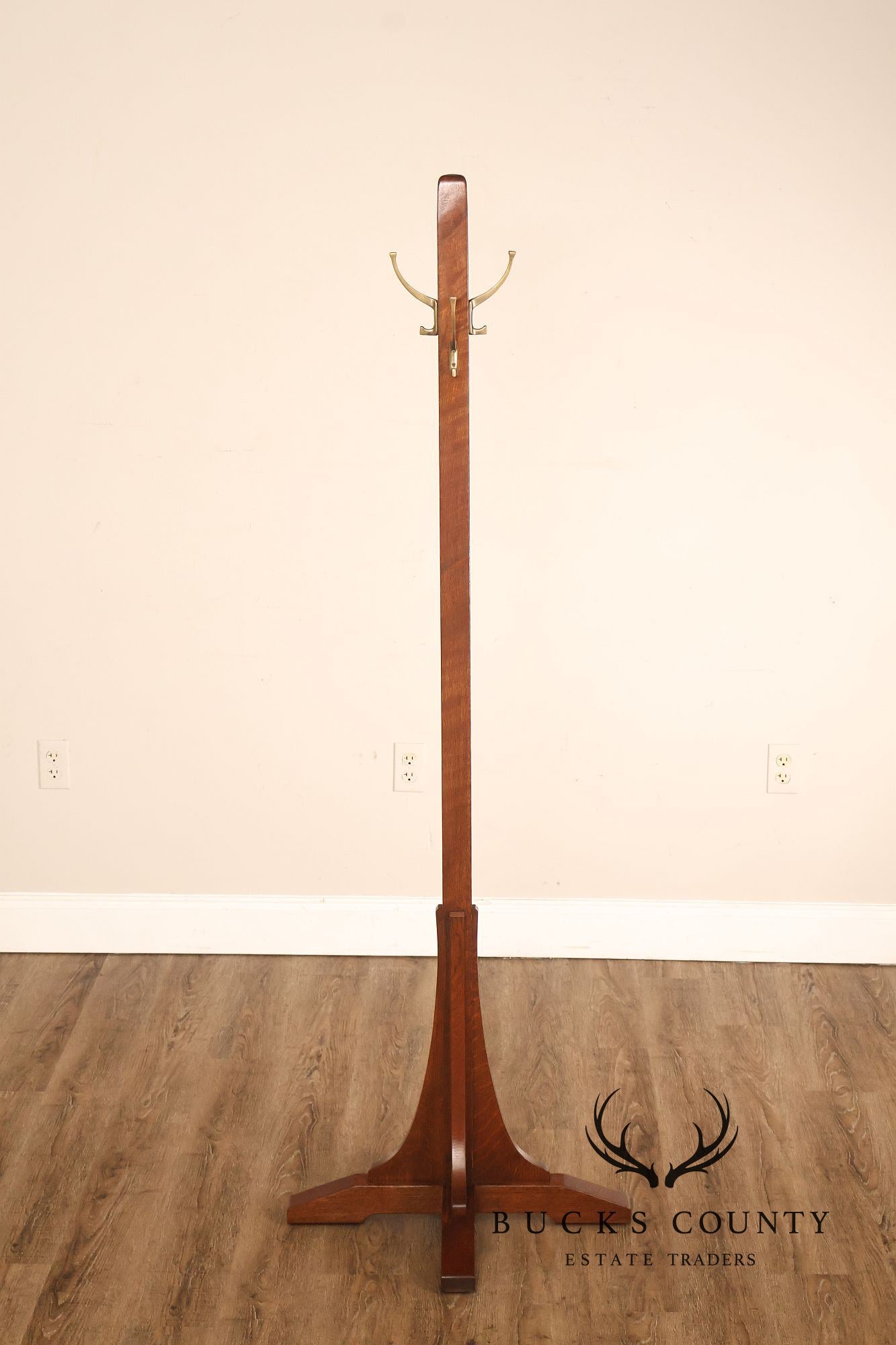 Stickley Mission Oak Hall Tree Coat Rack