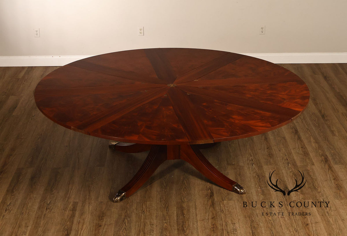 Baker Furniture Stately Homes Mahogany Capstan Jupe Dining Table