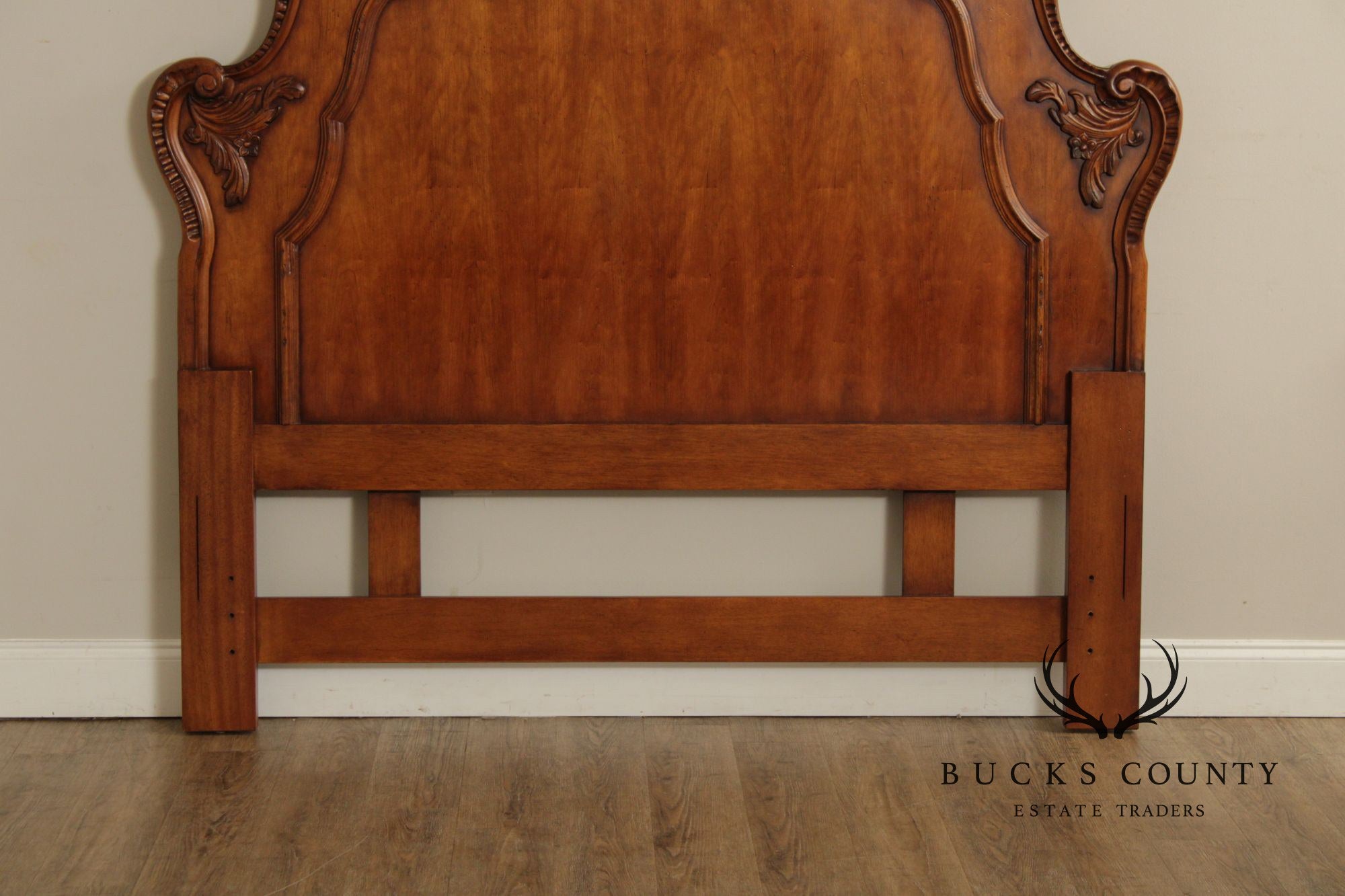 Century Furniture French Style Coeur de France Cherry Queen Headboard