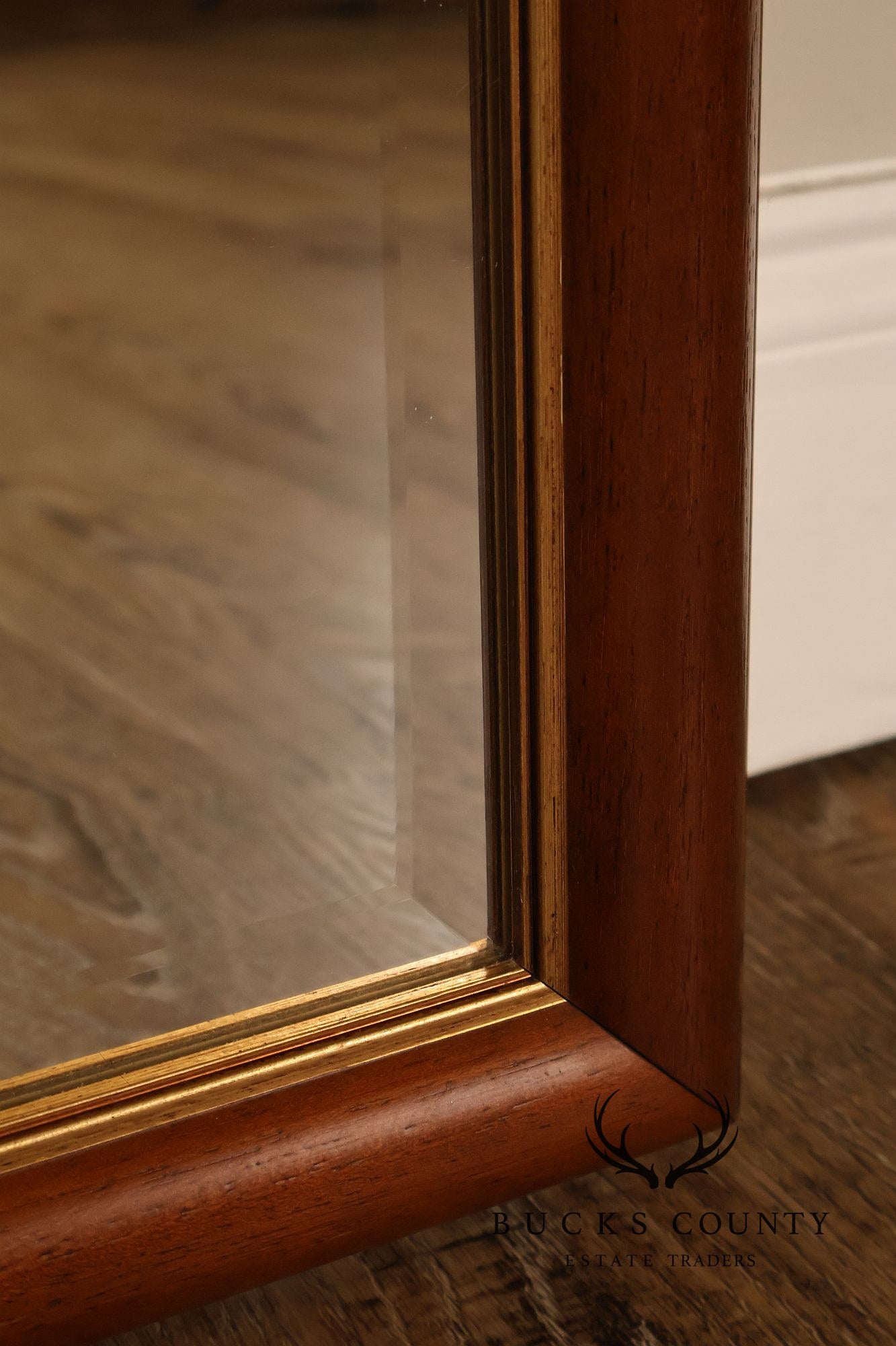 Traditional Partial Gilt Wall Mirror