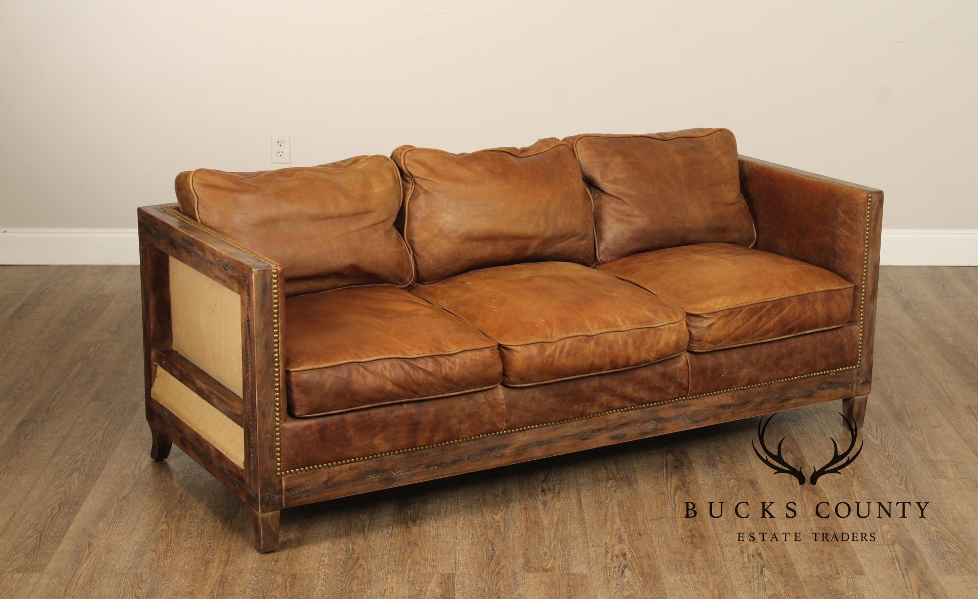 Moe's Collection 'Darlington' Rustic Leather Sofa