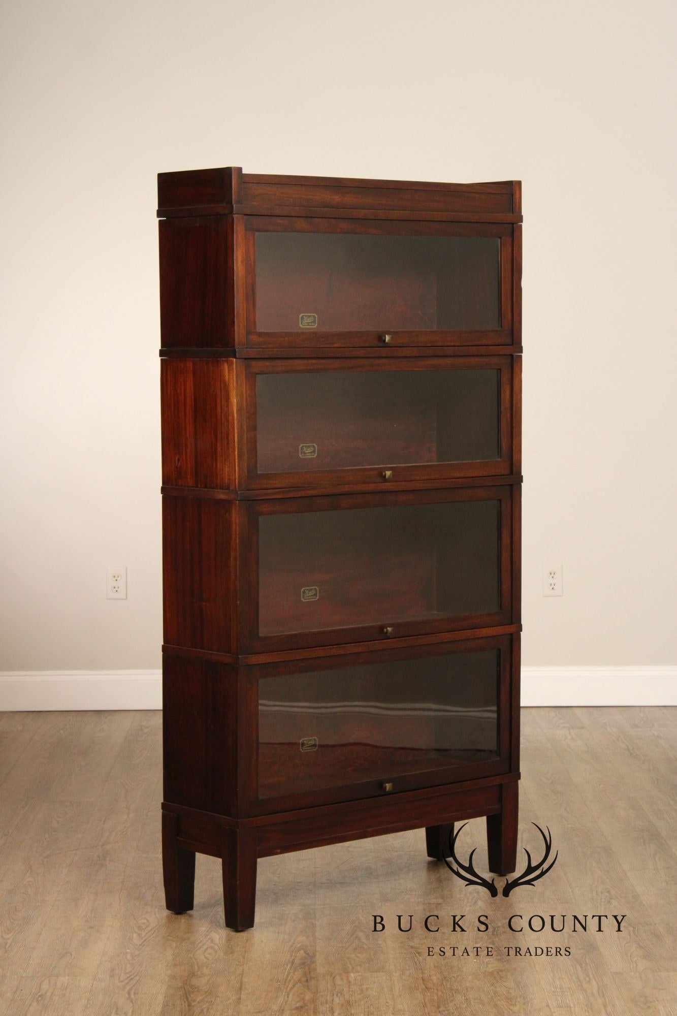 Hale Four-Stack Mahogany Barrister Bookcase