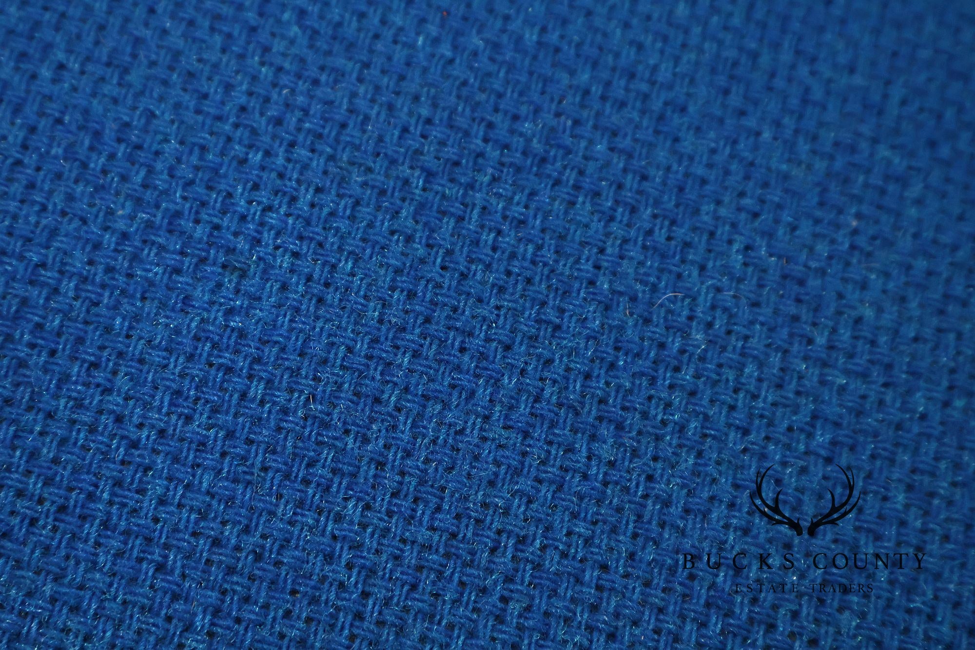 Schnadig Mid Century Modern  Blue Upholstered Swivel Lounge Chair