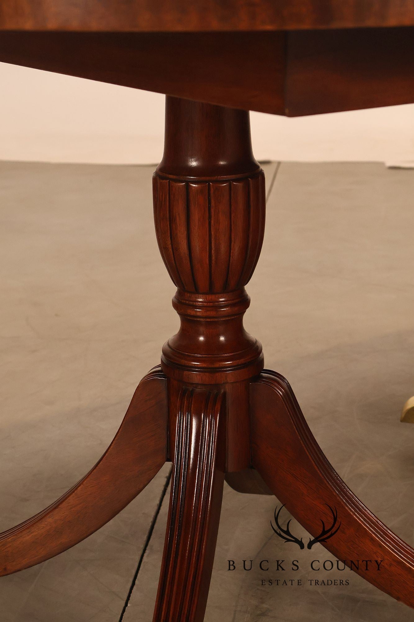 Councill Craftsmen Double Pedestal Mahogany Dining Table