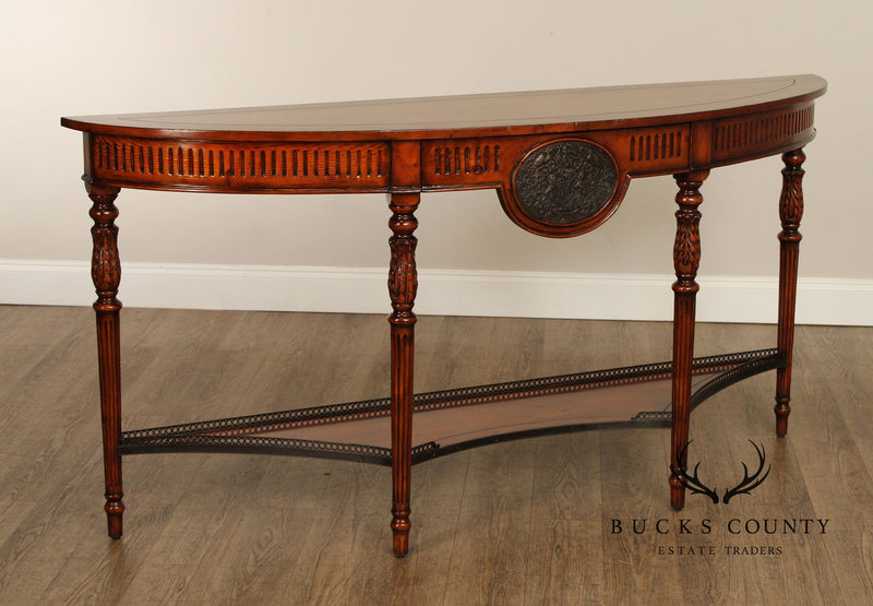 Theodore Alexander Two-Tier Demilune Console