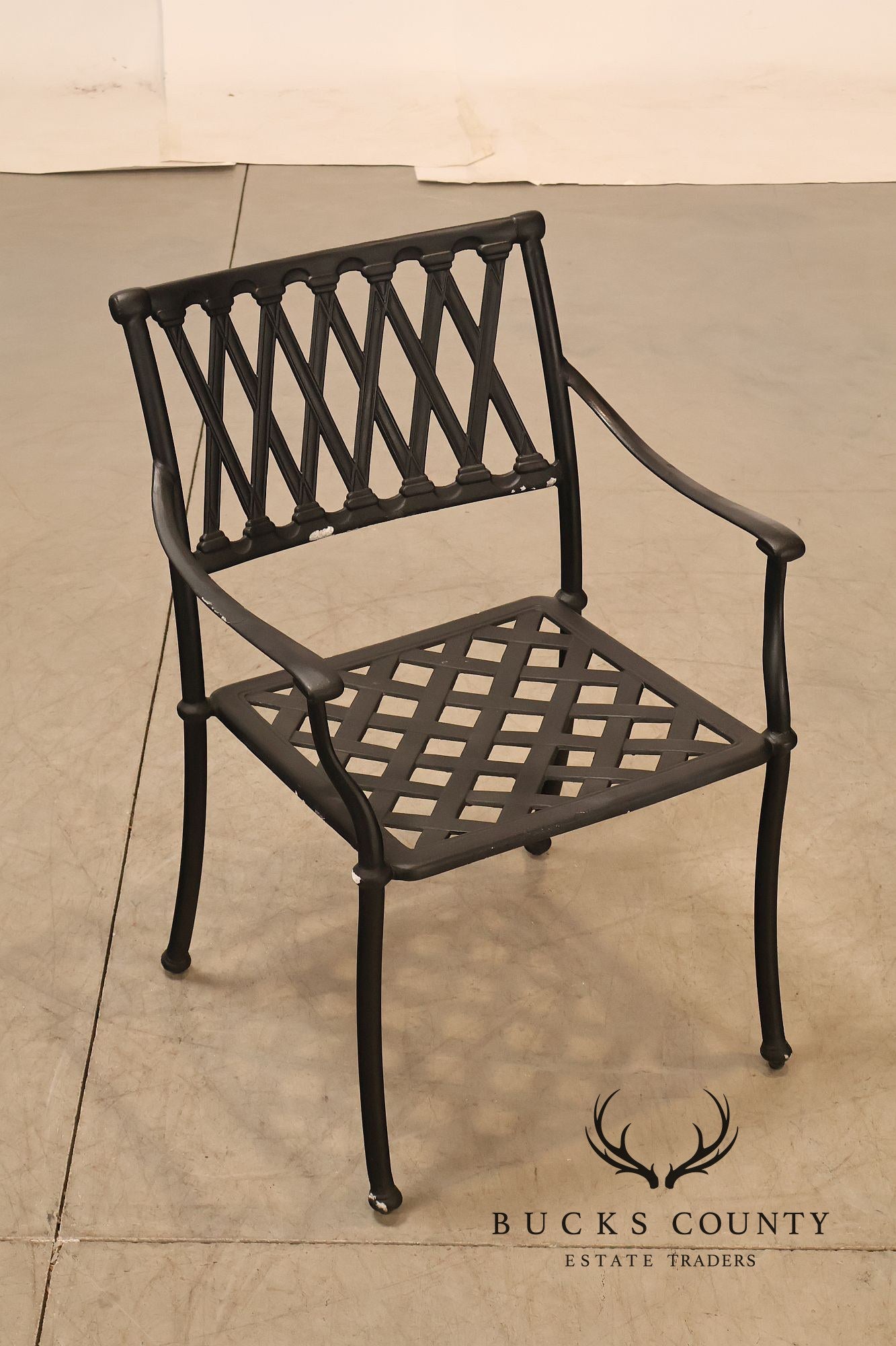 Hanamint Set Of 6 Cast Aluminum Patio Dining Chairs