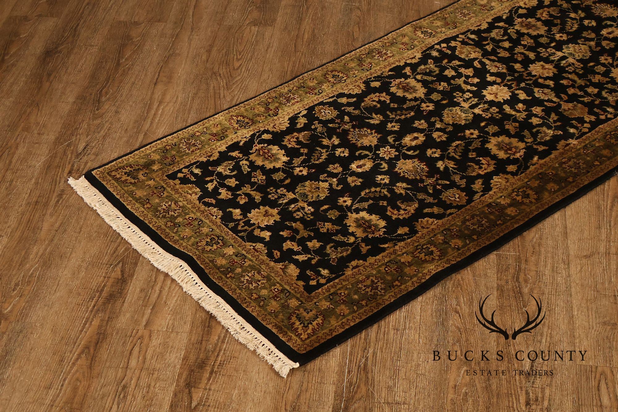Hand Knotted Traditional Wool Floral Runner Rug