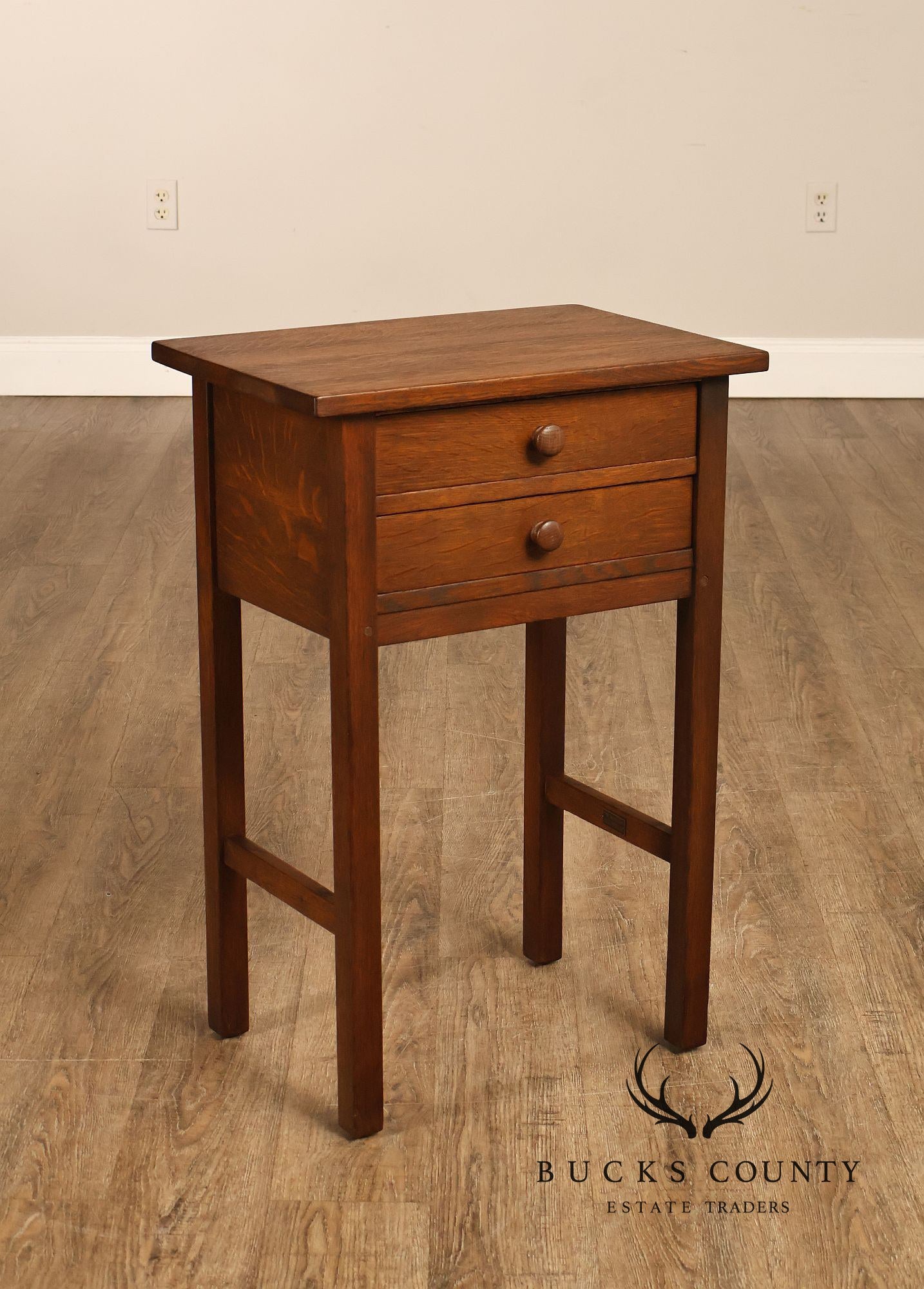L & JG Stickley Antique Mission Oak Nightstand #642