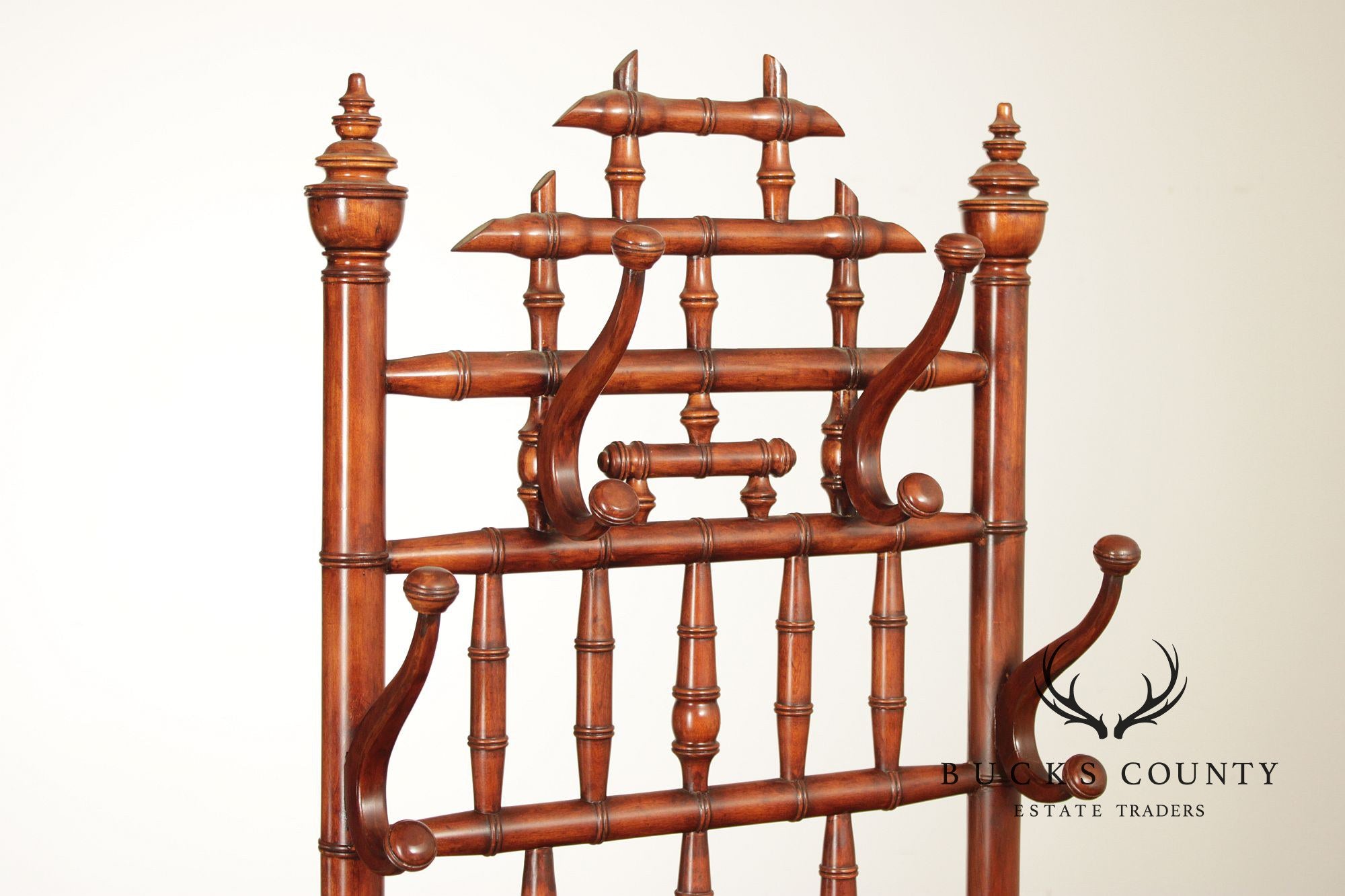 Aesthetic Movement Style Faux Bamboo Hall Tree