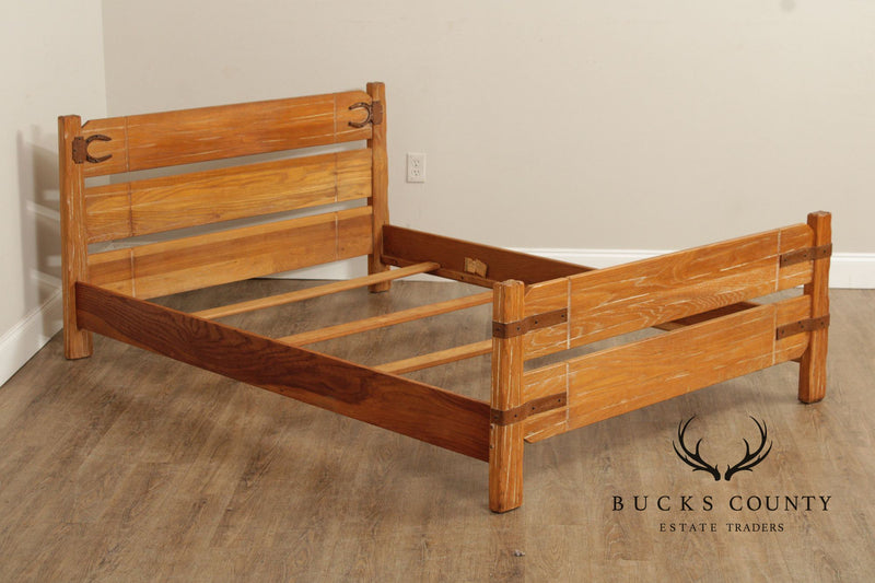 Brandt Ranch Oak Slatted Twin Bed