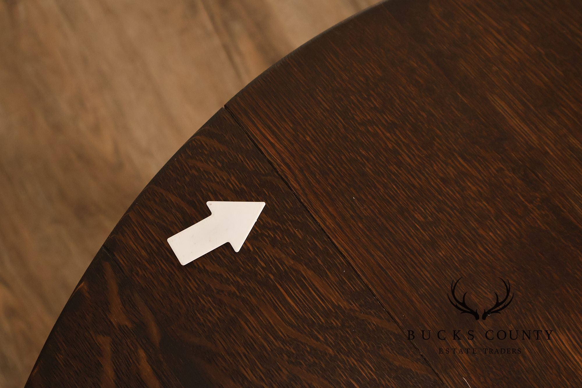 Early Gustav Stickley Mission Oak 26 Inch Round Table #439