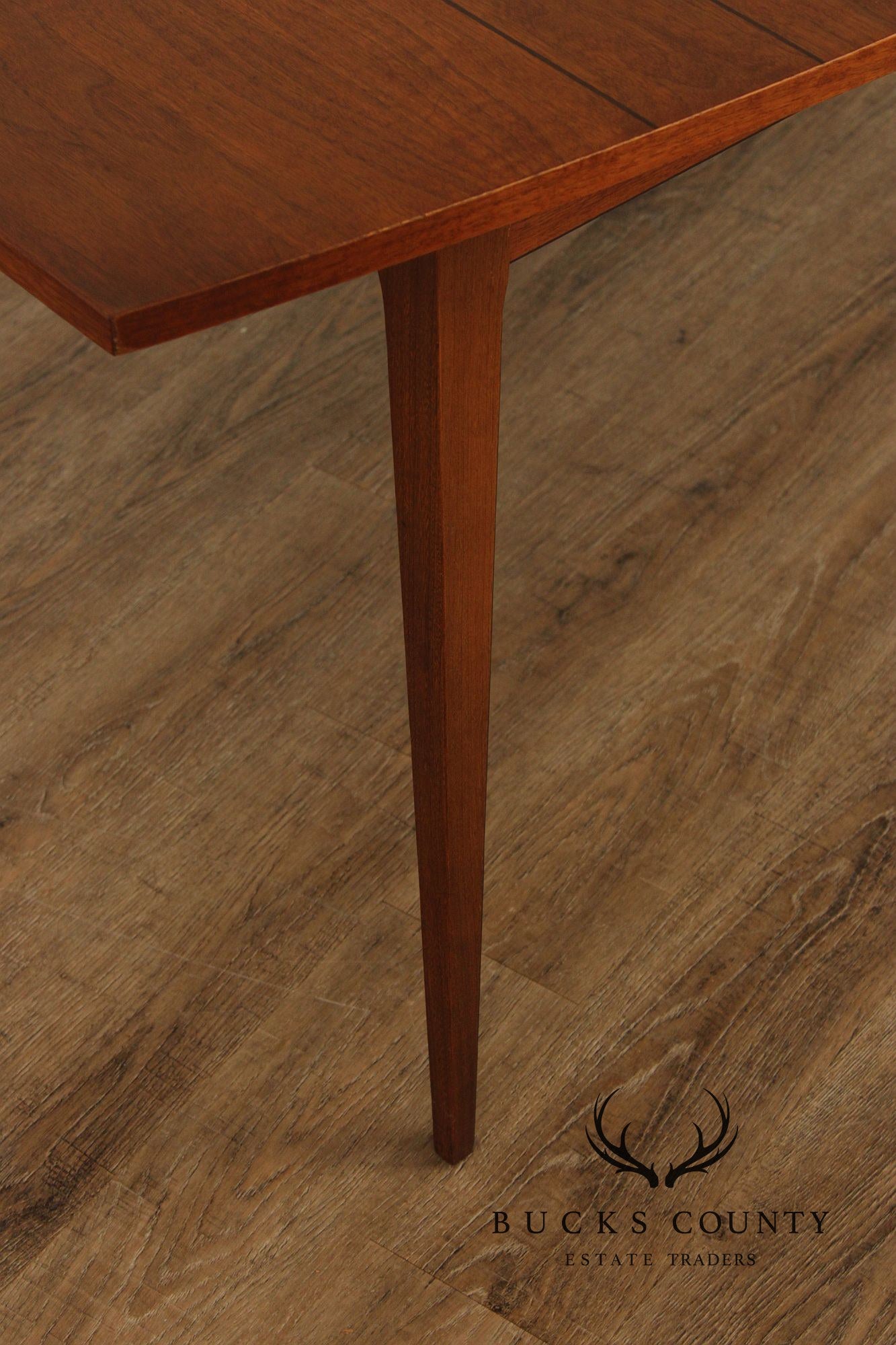 Lane 'Tuxedo' Mid Century Modern Extendable Walnut Dining Table