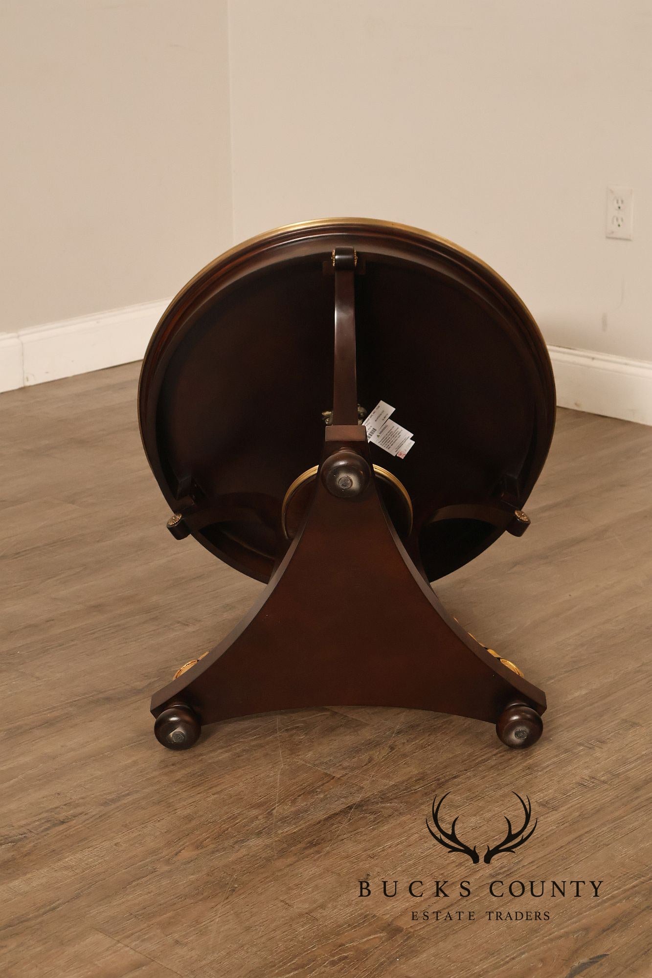 Theodore Alexander Pair of 'After Dinner Drinks' Mahogany Side Tables