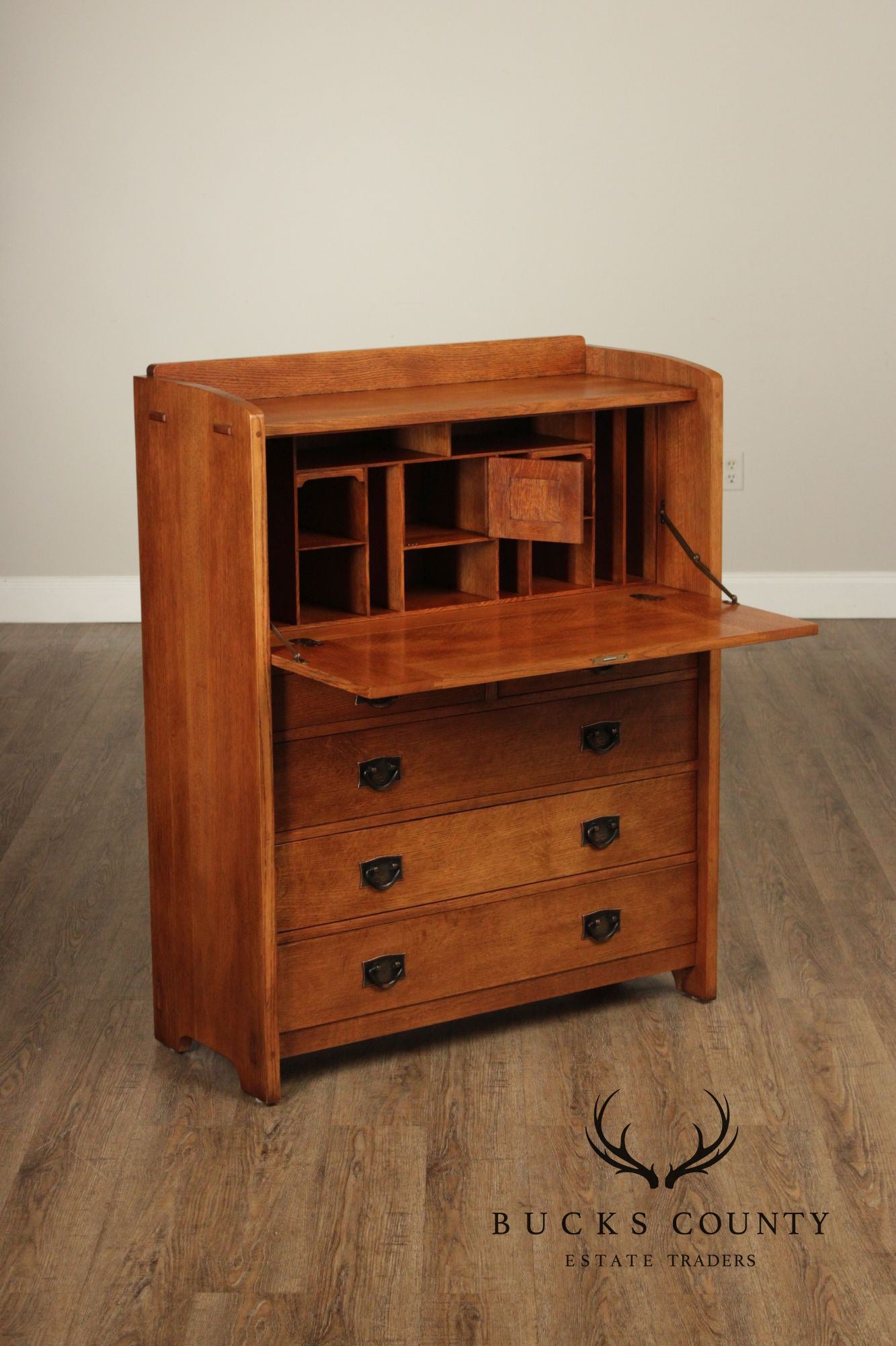 Stickley Mission Collection Oak Fall Front Desk