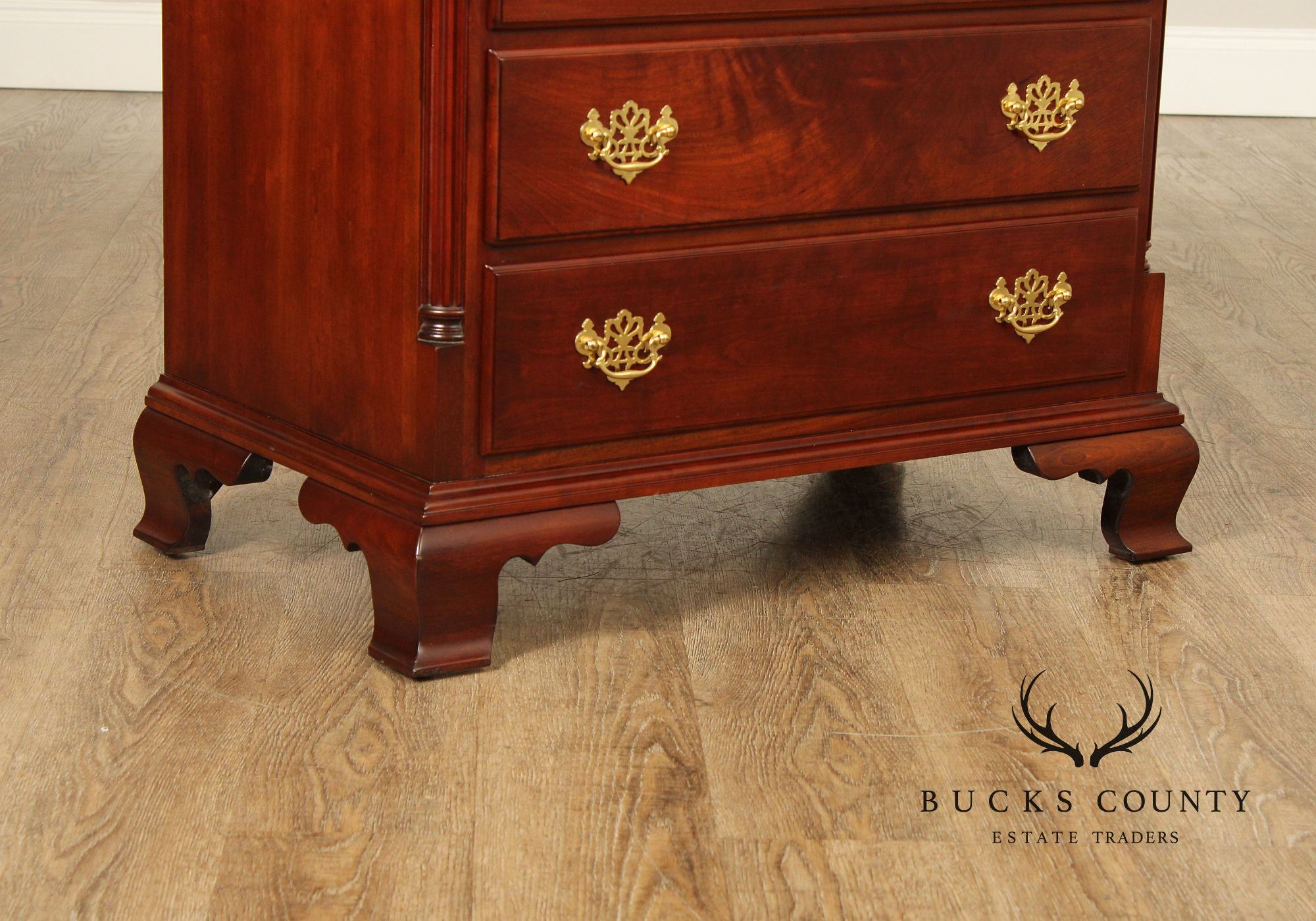 Statton Chippendale Style Cherry Nightstand Chest