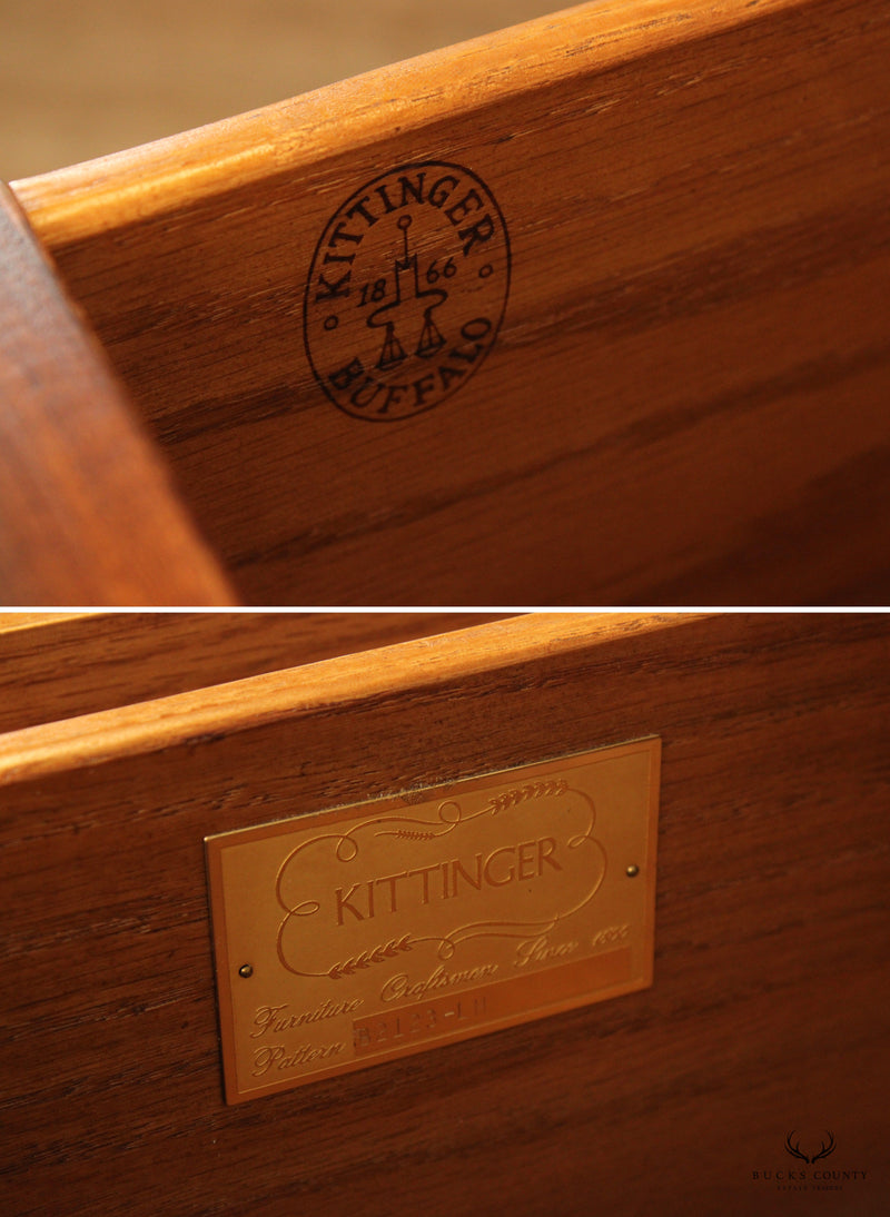 Kittinger Chippendale Style Mahogany Double Dresser