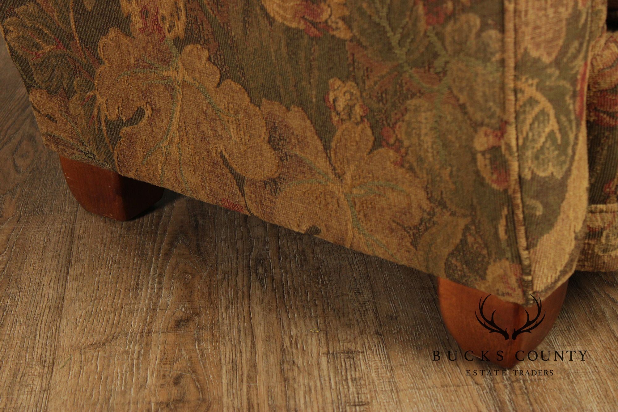 Thomasville Channel-Back Upholstered  Lounge Chair