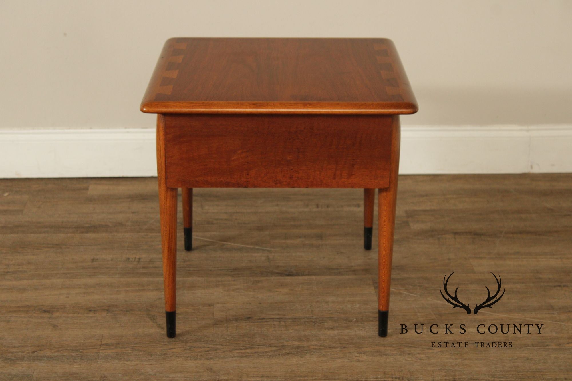 Lane Acclaim Mid Century Modern Pair Of Walnut End Tables
