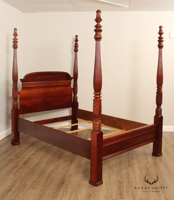 Pennsylvania House Carved Cherry Queen Size Poster Bed