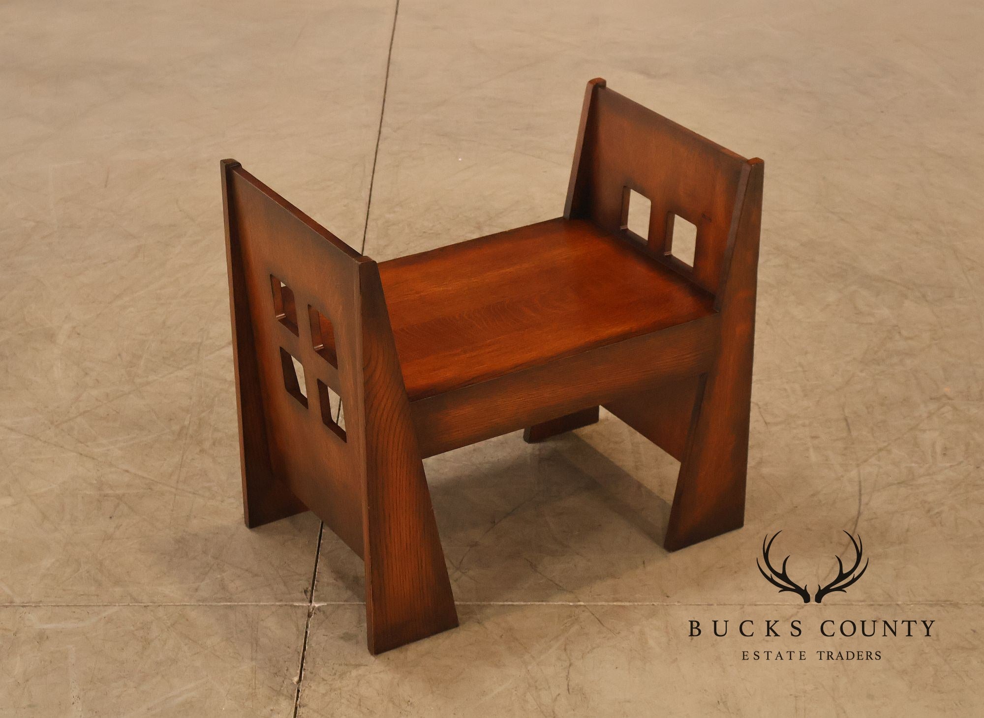 Stickley Mission Collection Oak Limbert Bench