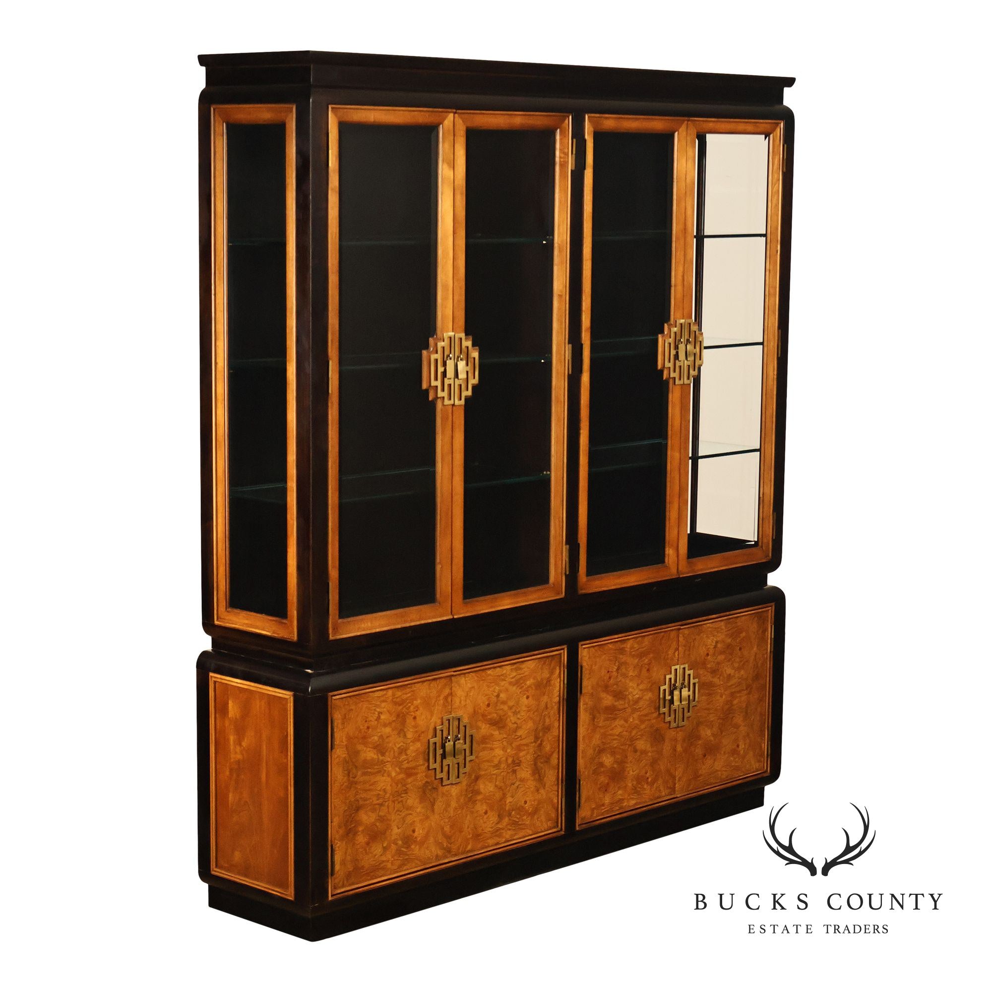 Century Furniture 'Chin Hua' Two Piece China Cabinet