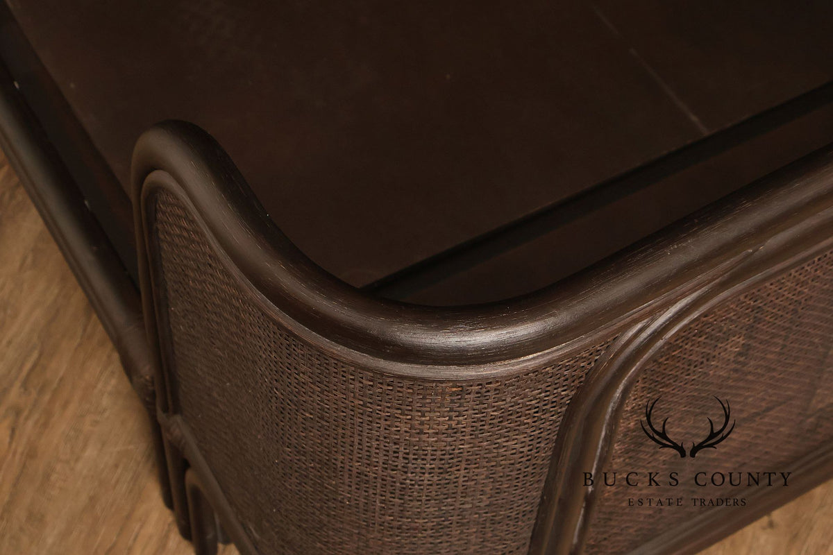 Arhaus Maya King Size Faux Bamboo And Cane Bed