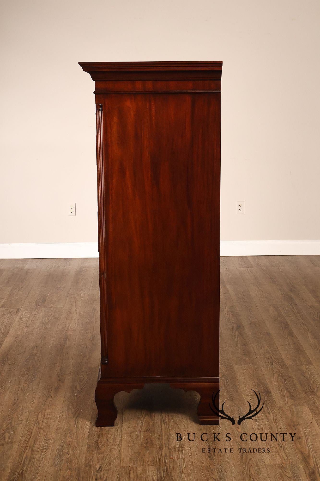 Henkel Harris Chippendale Style Mahogany Tall Chest