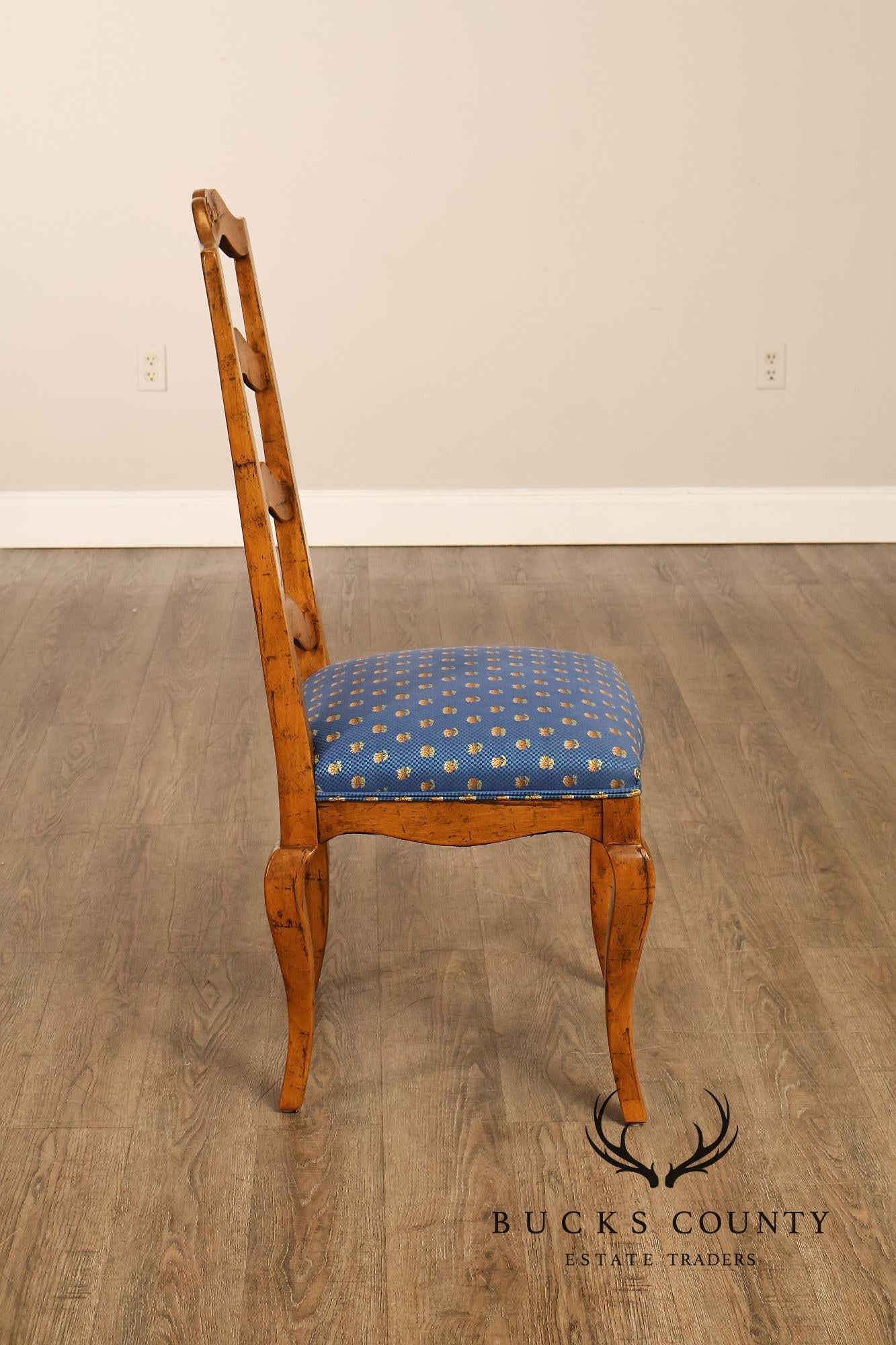Guy Chaddock Set Of Twelve Basque Hickory Ladder Back Dining Chairs