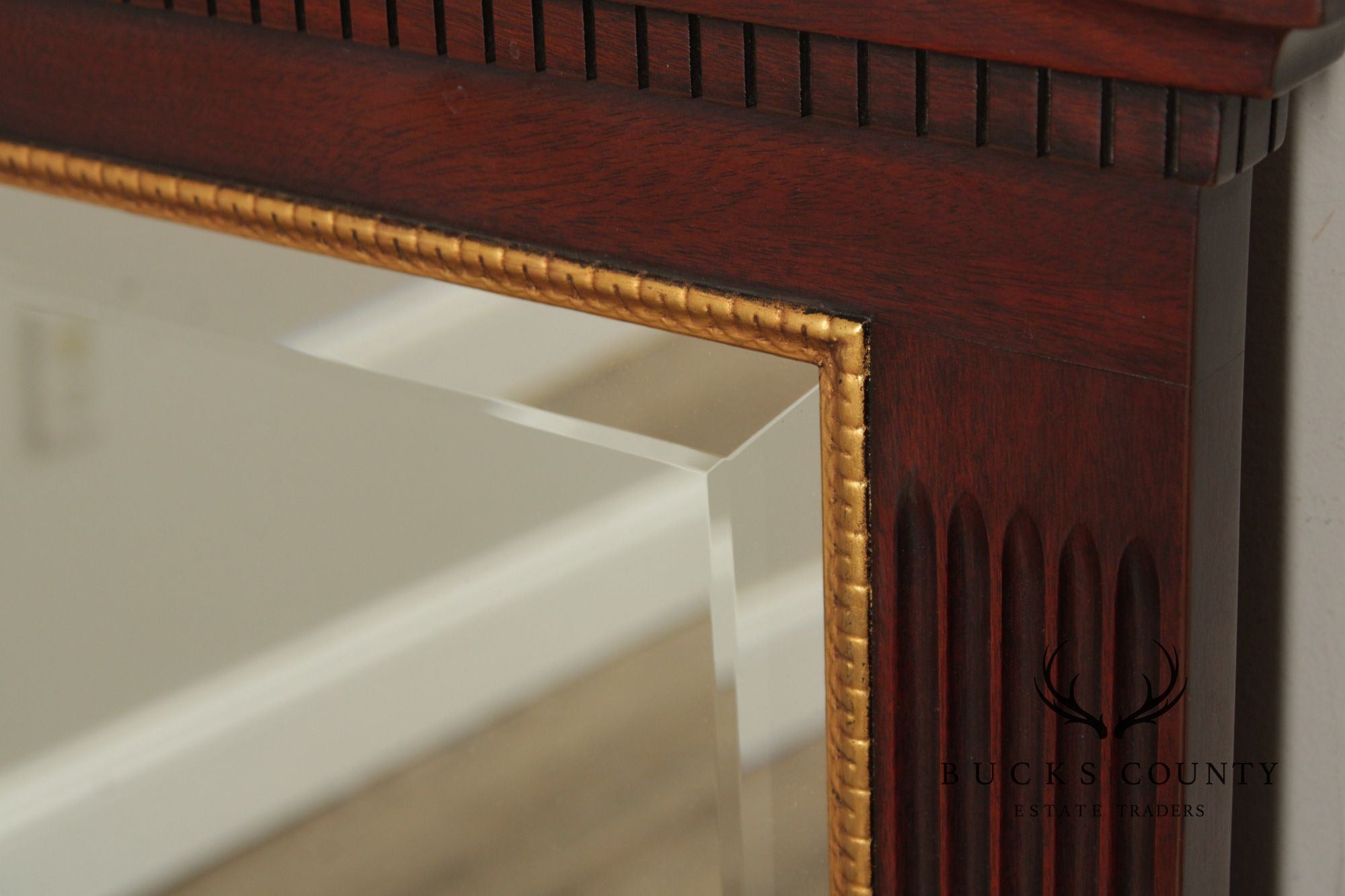 Henkel Harris Georgian Style Mahogany Wall Mirror