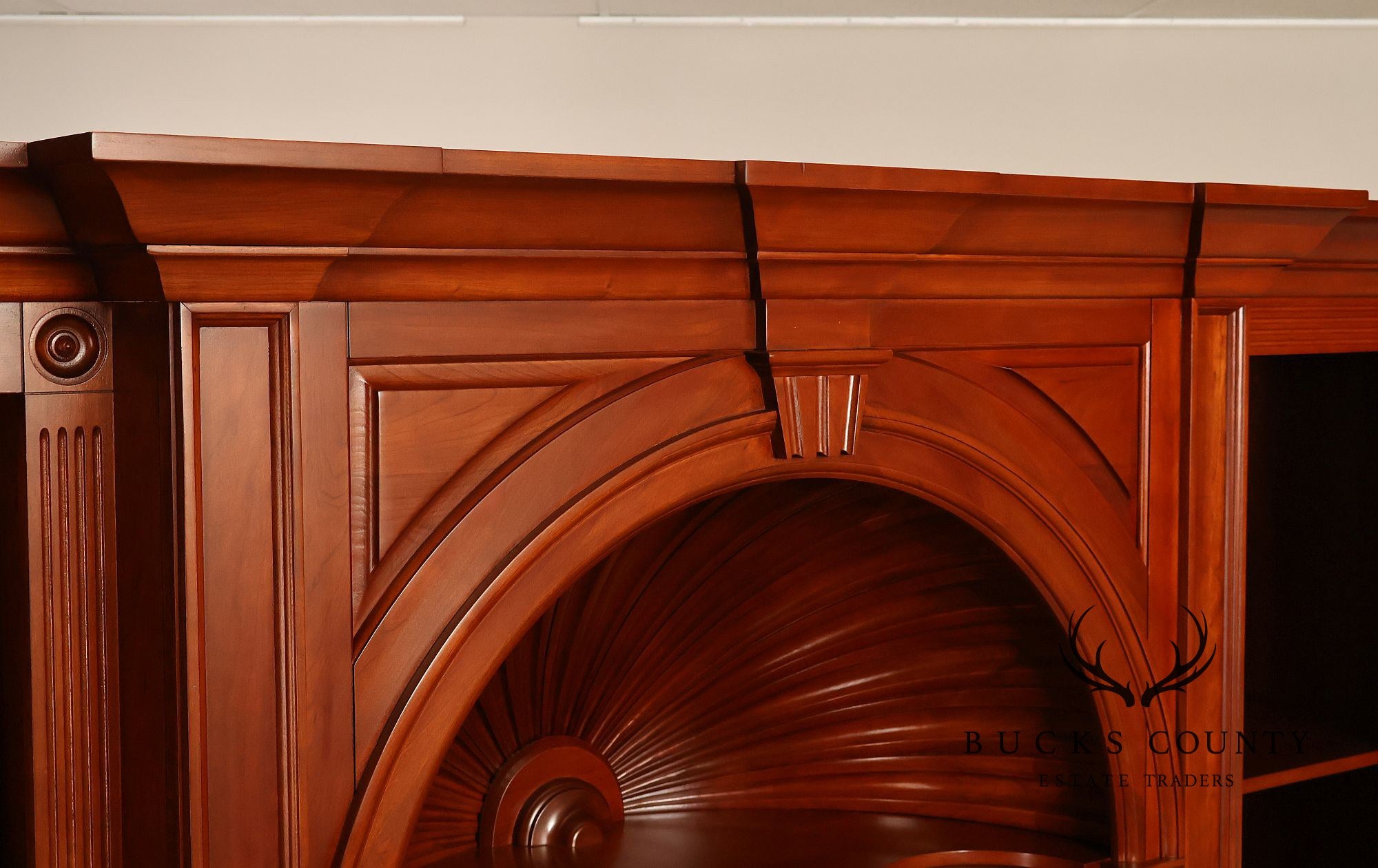 Harden Chippendale Style Cherry Library Bookcase