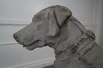 Antique 19th Century Zinc Morley's Dog Statue by J.W. Fiske (A)