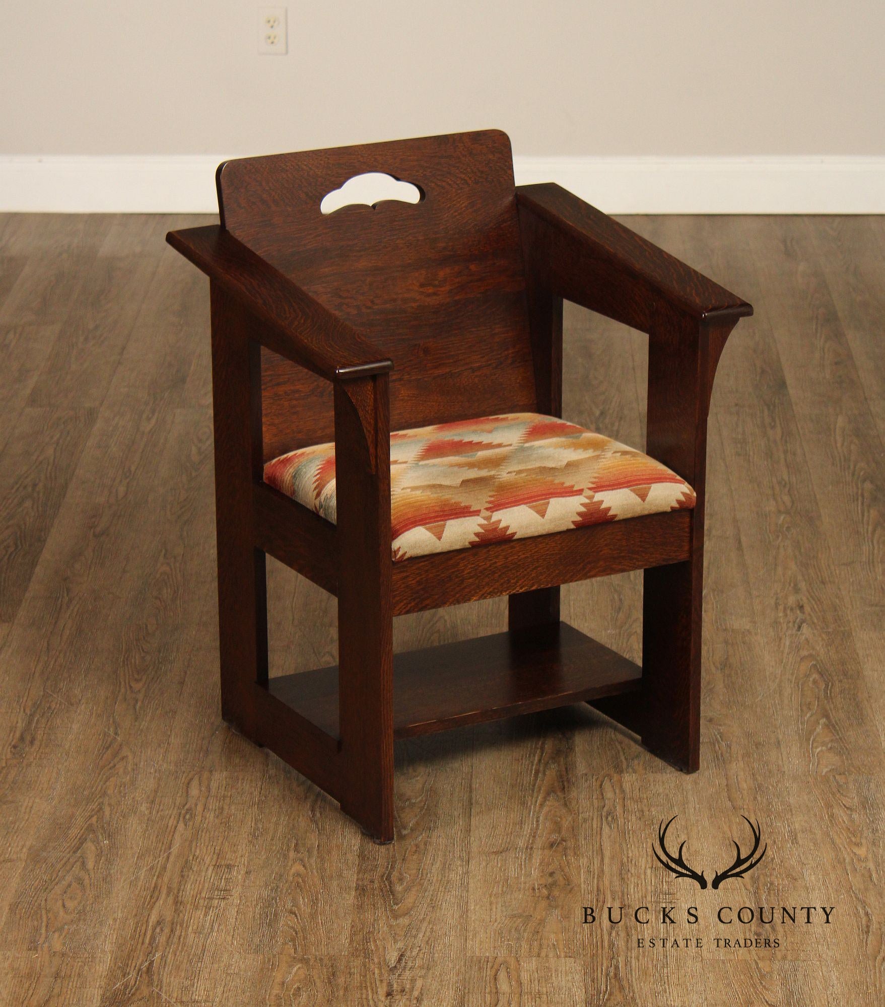 Stickley Mission Collection Limbert Style Oak Cafe Chair